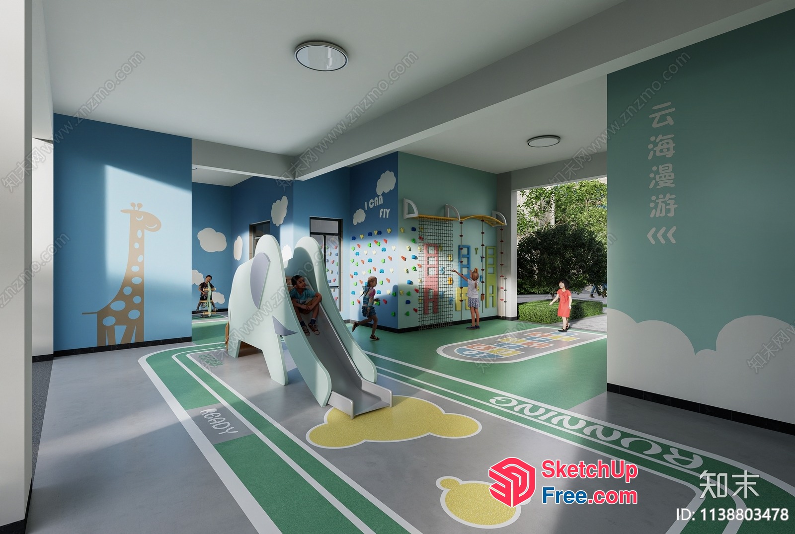 Children'S Play Area With Vibrant Decor 3D SketchUp File