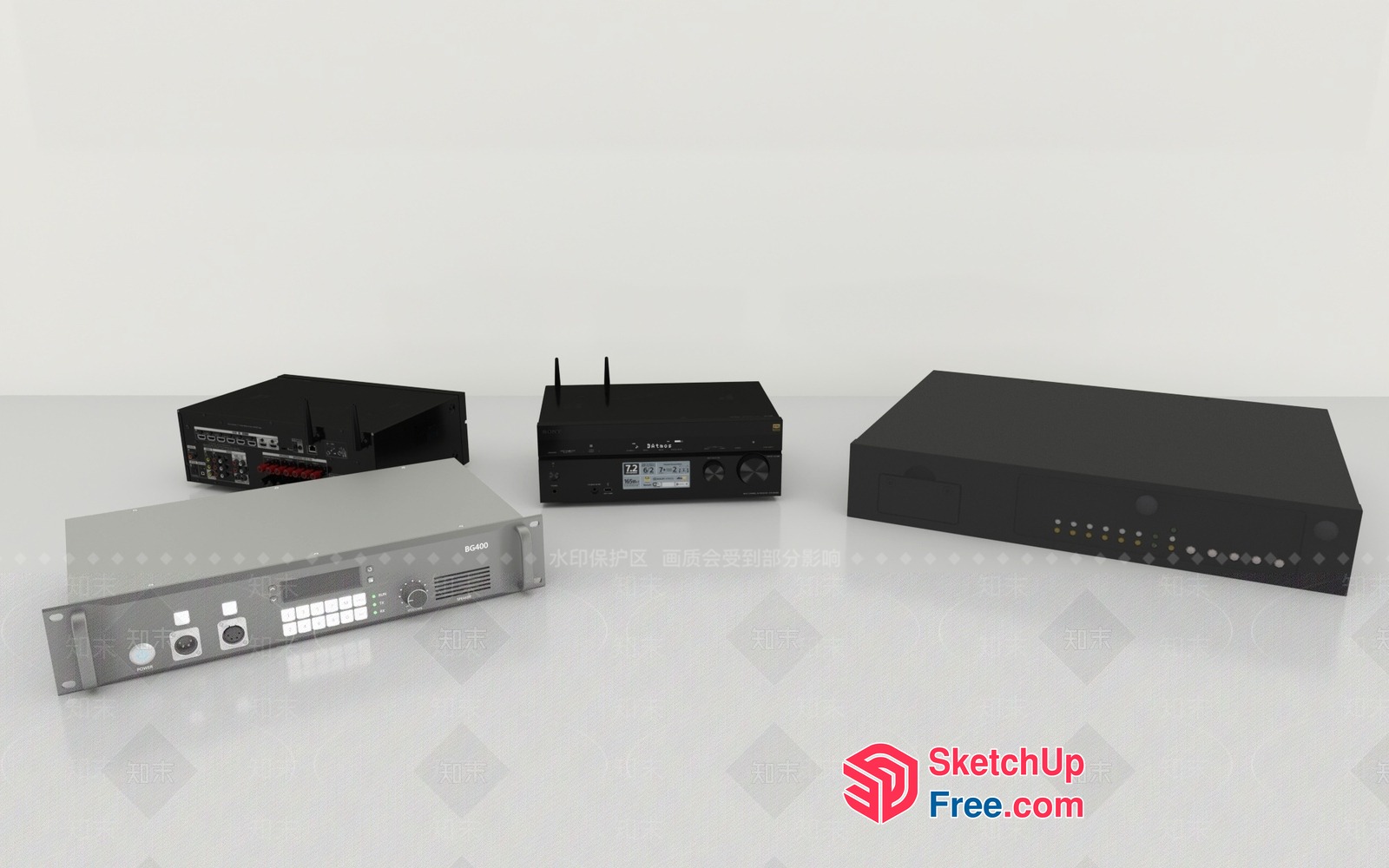 Wireless Communication Devices 3D SketchUp File