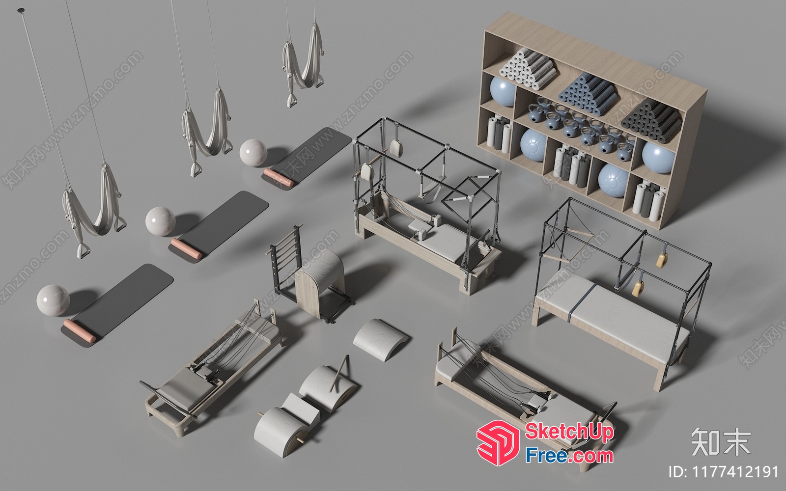 3D Model Of A Pilates Studio 3D SketchUp File