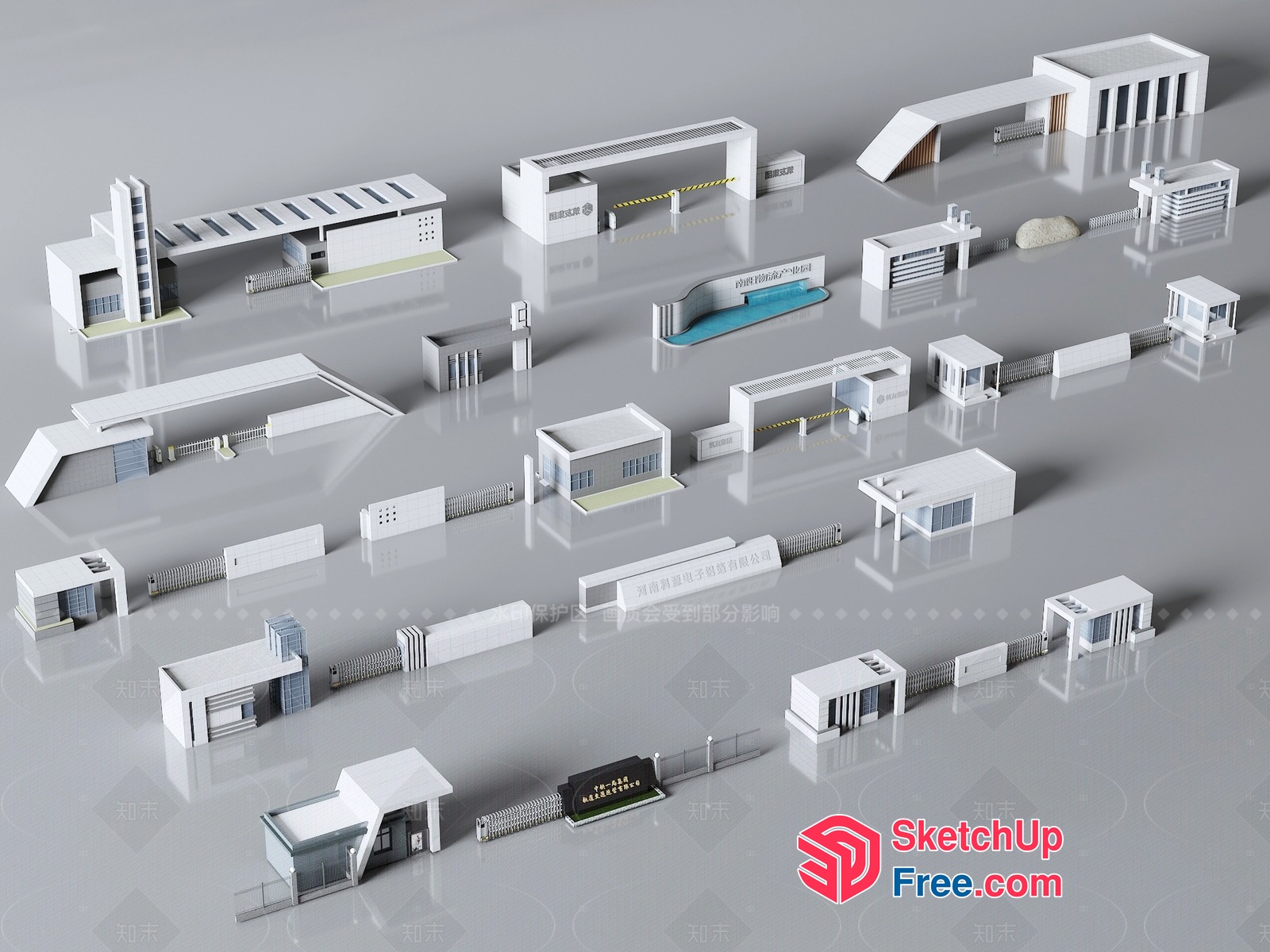Modern Architectural 3D Models 3D SketchUp File