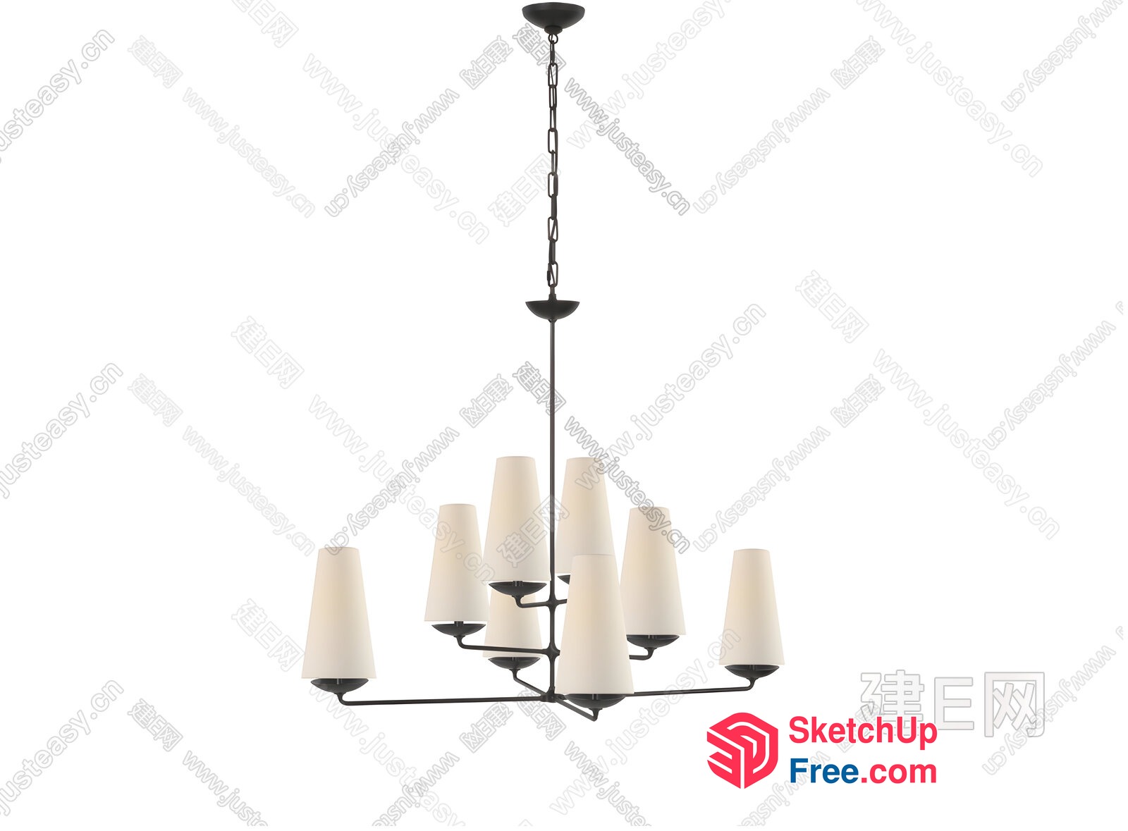Elegant And Modern Chandelier 3D SketchUp File