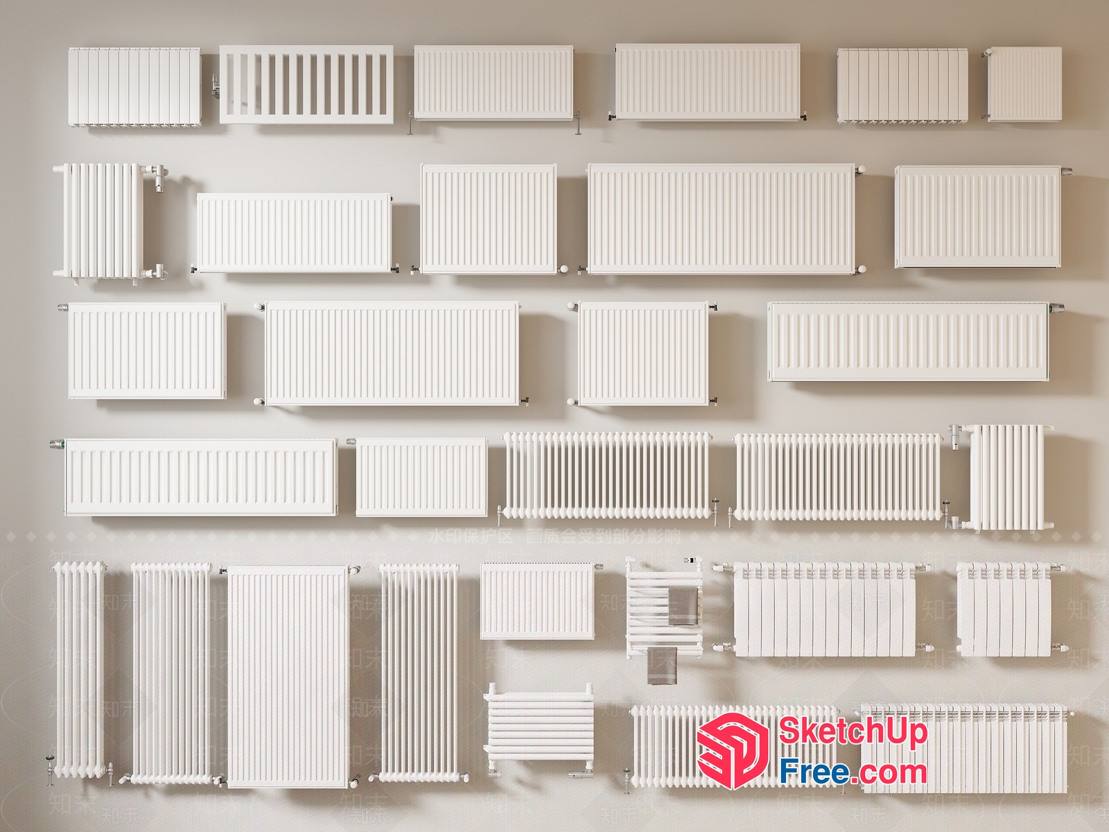Radiator Collection 3D SketchUp File