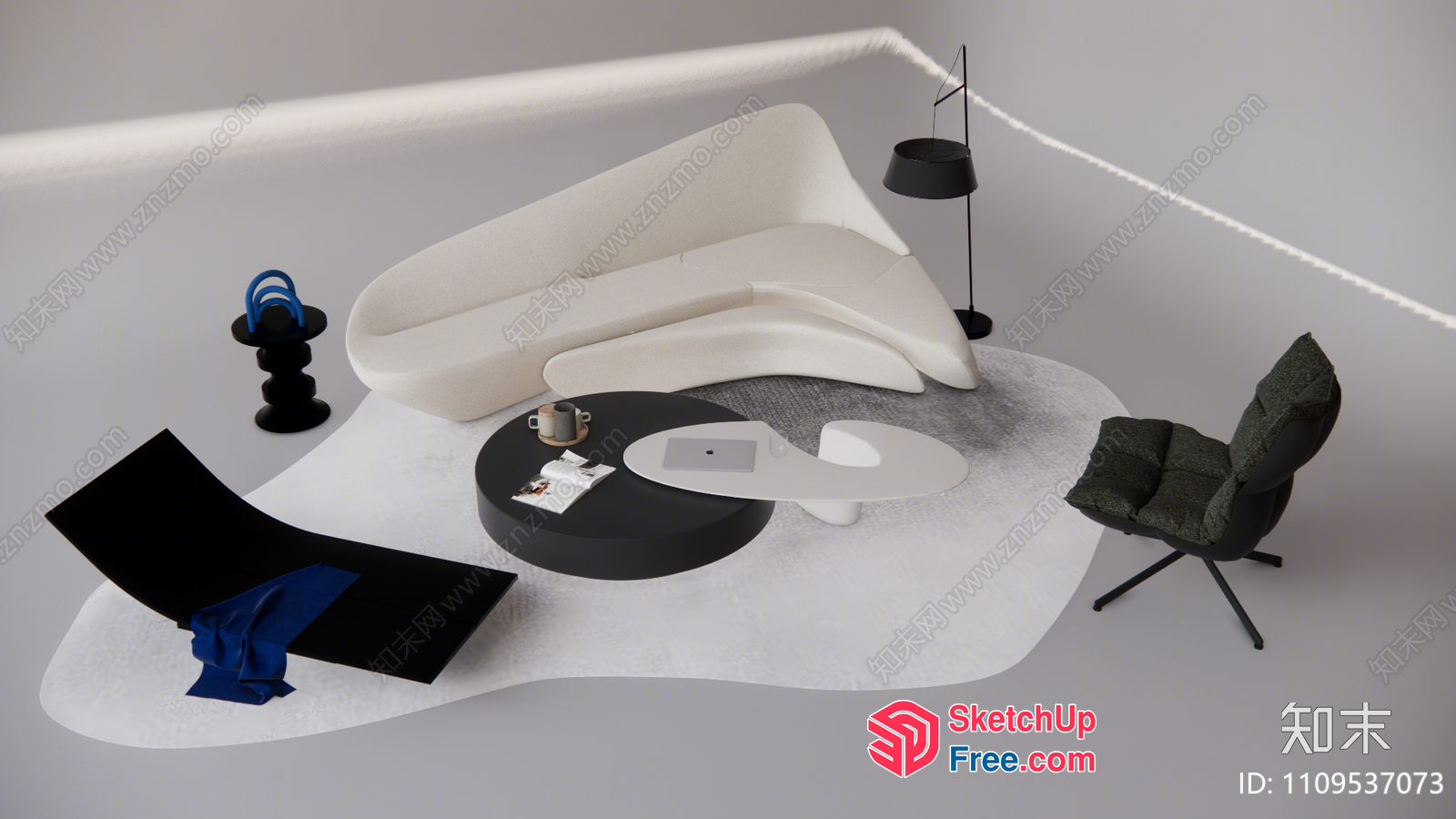 Modern Living Room Furniture 3D SketchUp File