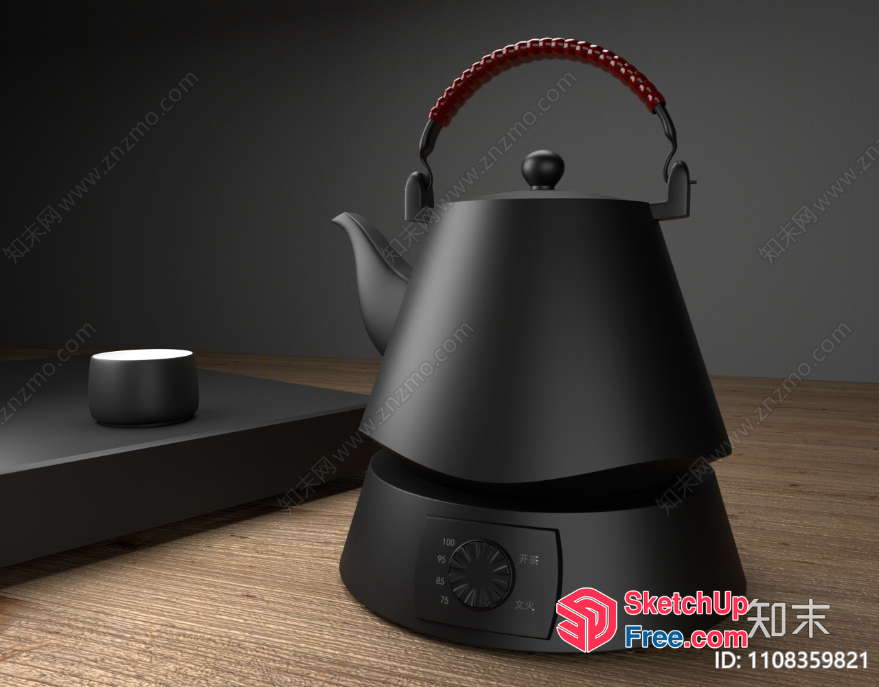 Modern Kettle And Teapot Display 3D SketchUp File