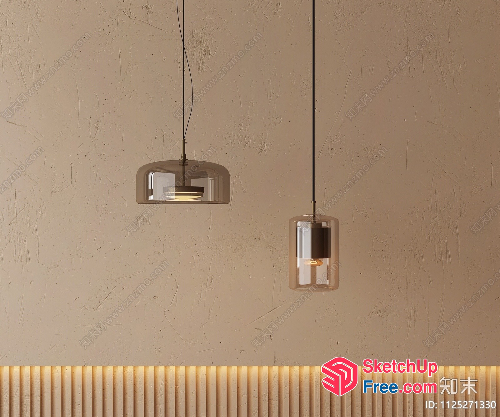 Modern Glass Pendant Lights For A Sleek And Contemporary Ambiance 3D SketchUp File
