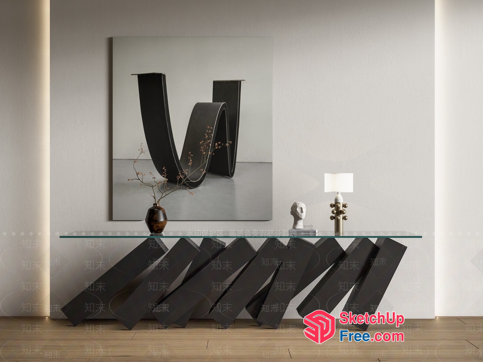 Modern Minimalist Interior Design 3D SketchUp File