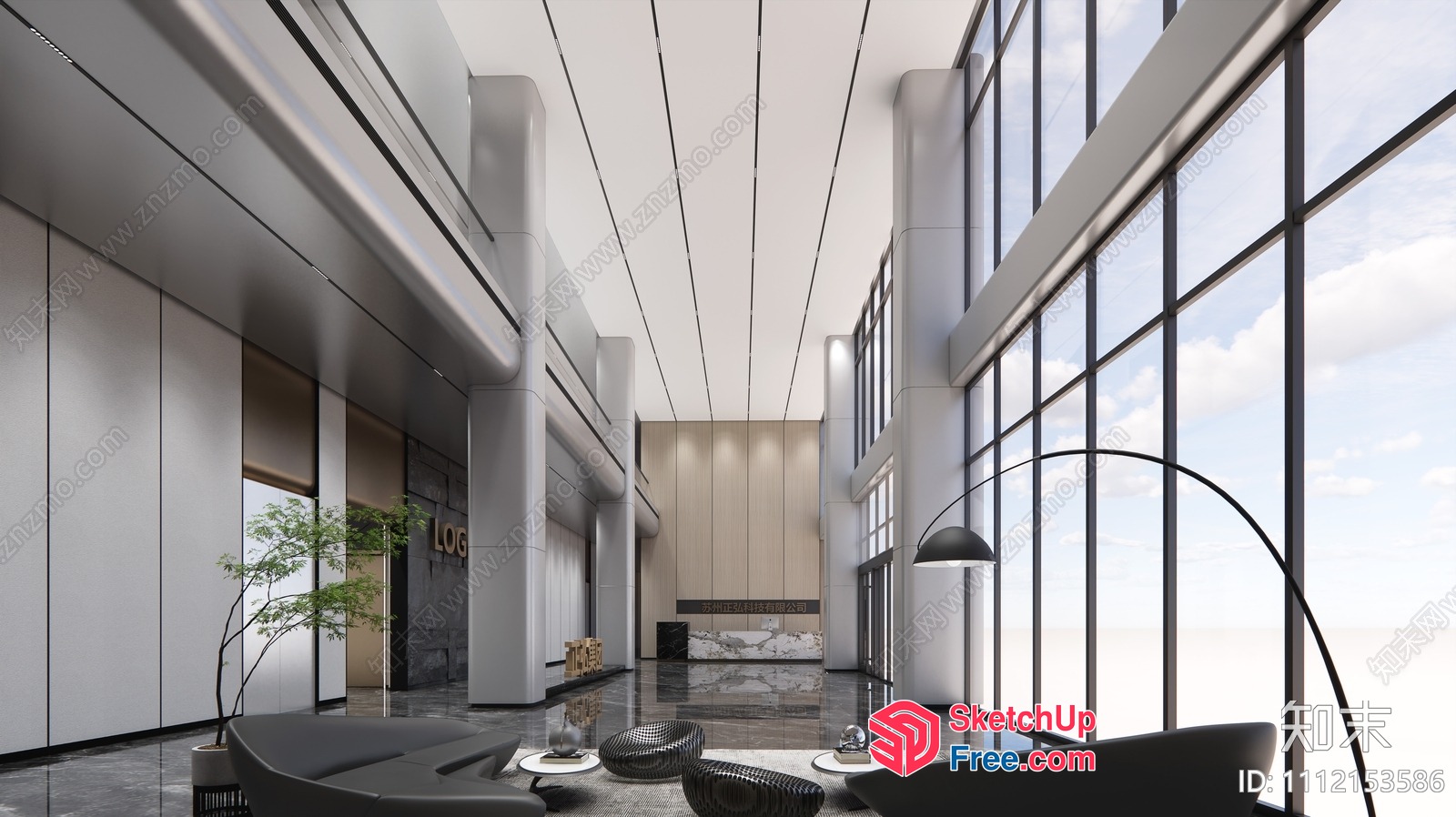 Modern Minimalist Interior Design 3D SketchUp File