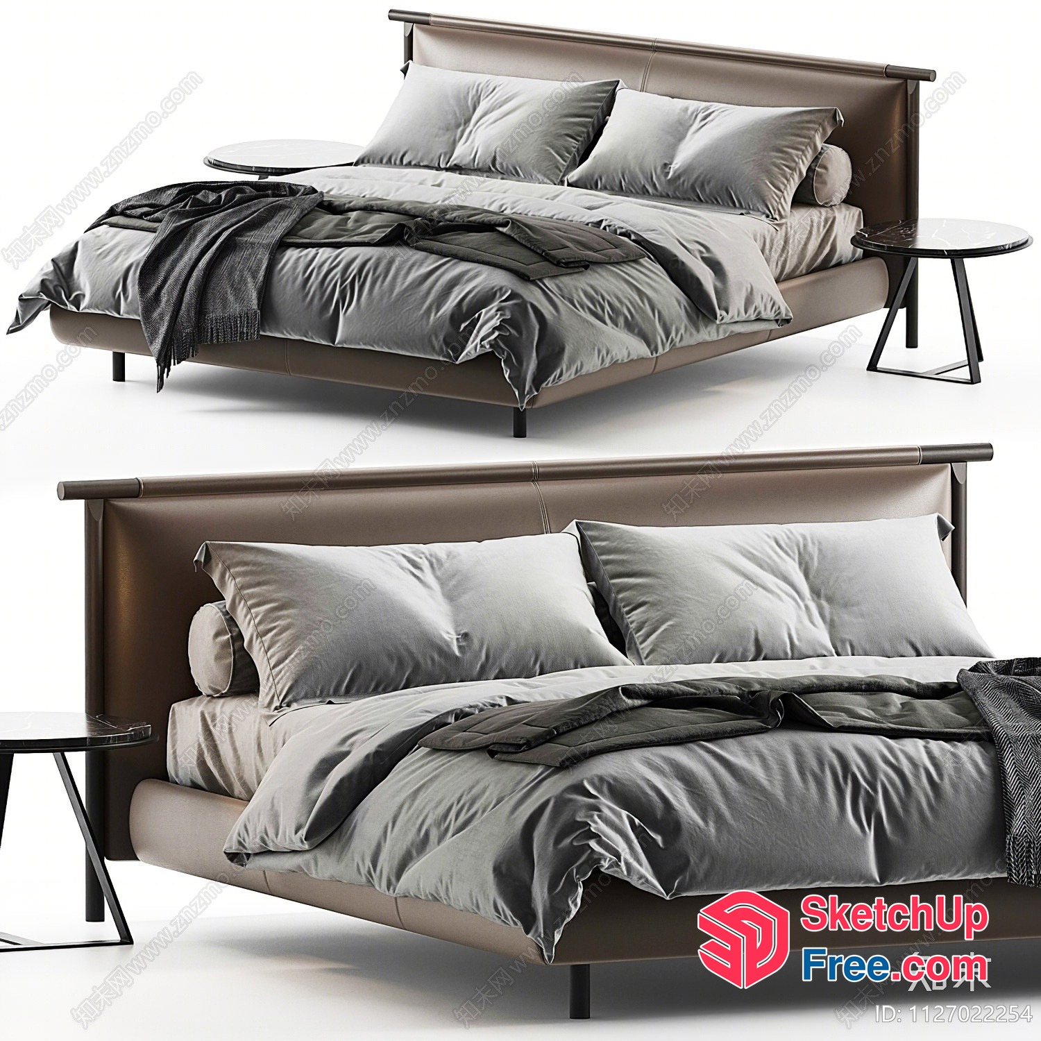 Luxurious Modern Minimalist Bedroom Furniture 3D SketchUp File