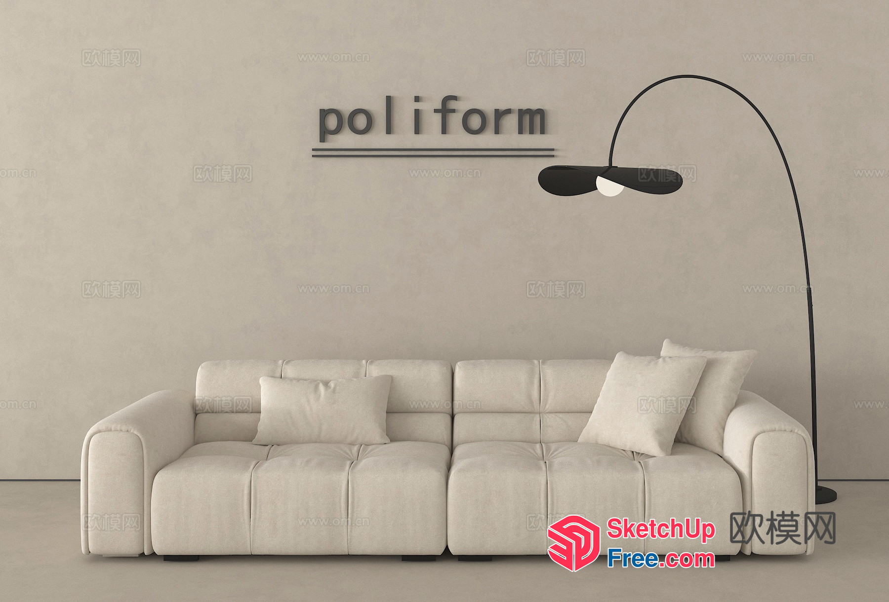 Poliform Sofa Set 3D SketchUp File
