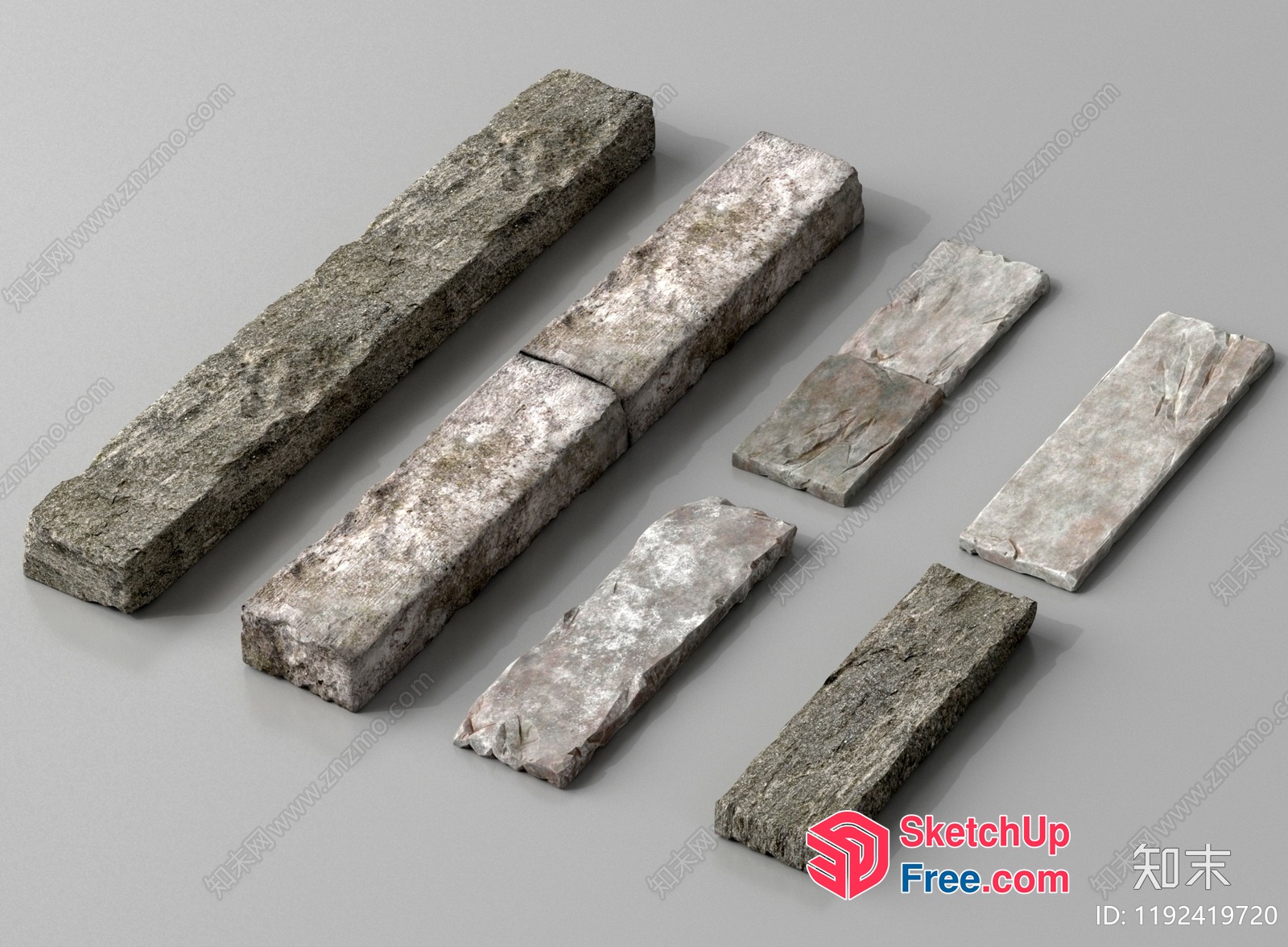 Rectangular Blocks Of Stone 3D SketchUp File