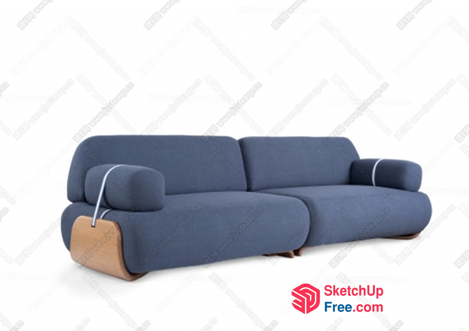 Modern Minimalist Sofa With Sleek Lines And Comfortable Seating 3D SketchUp File