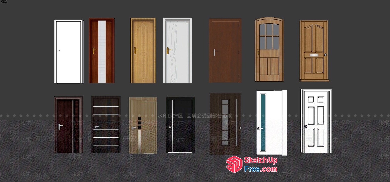 Various Doors 3D SketchUp File