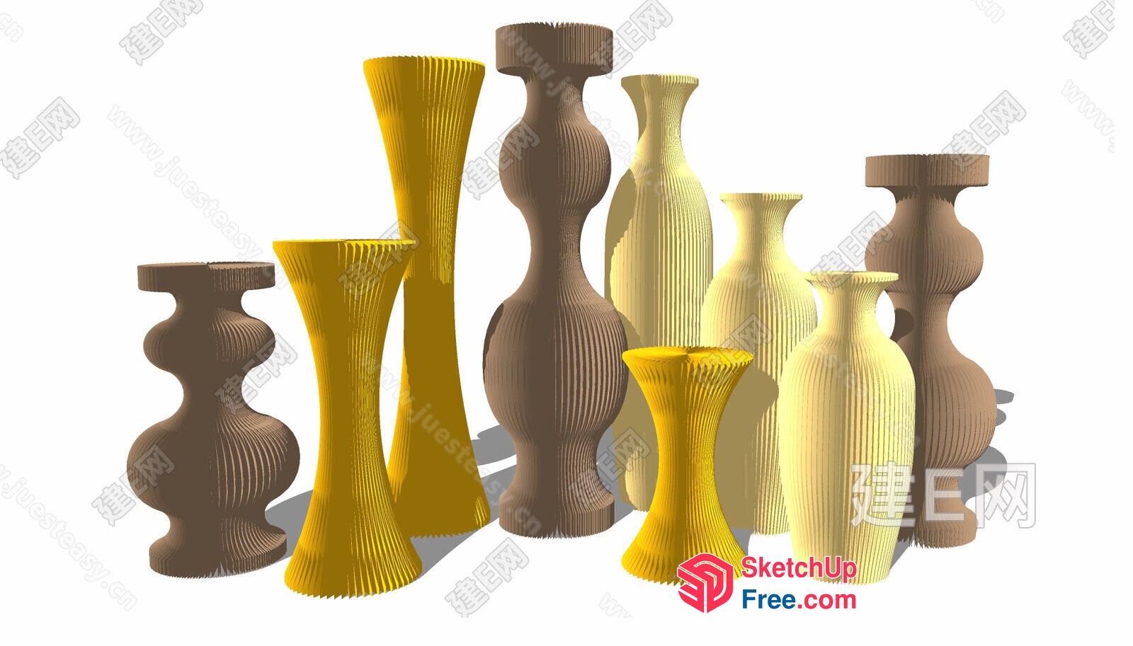 Decorative Vase Collection 3D SketchUp File