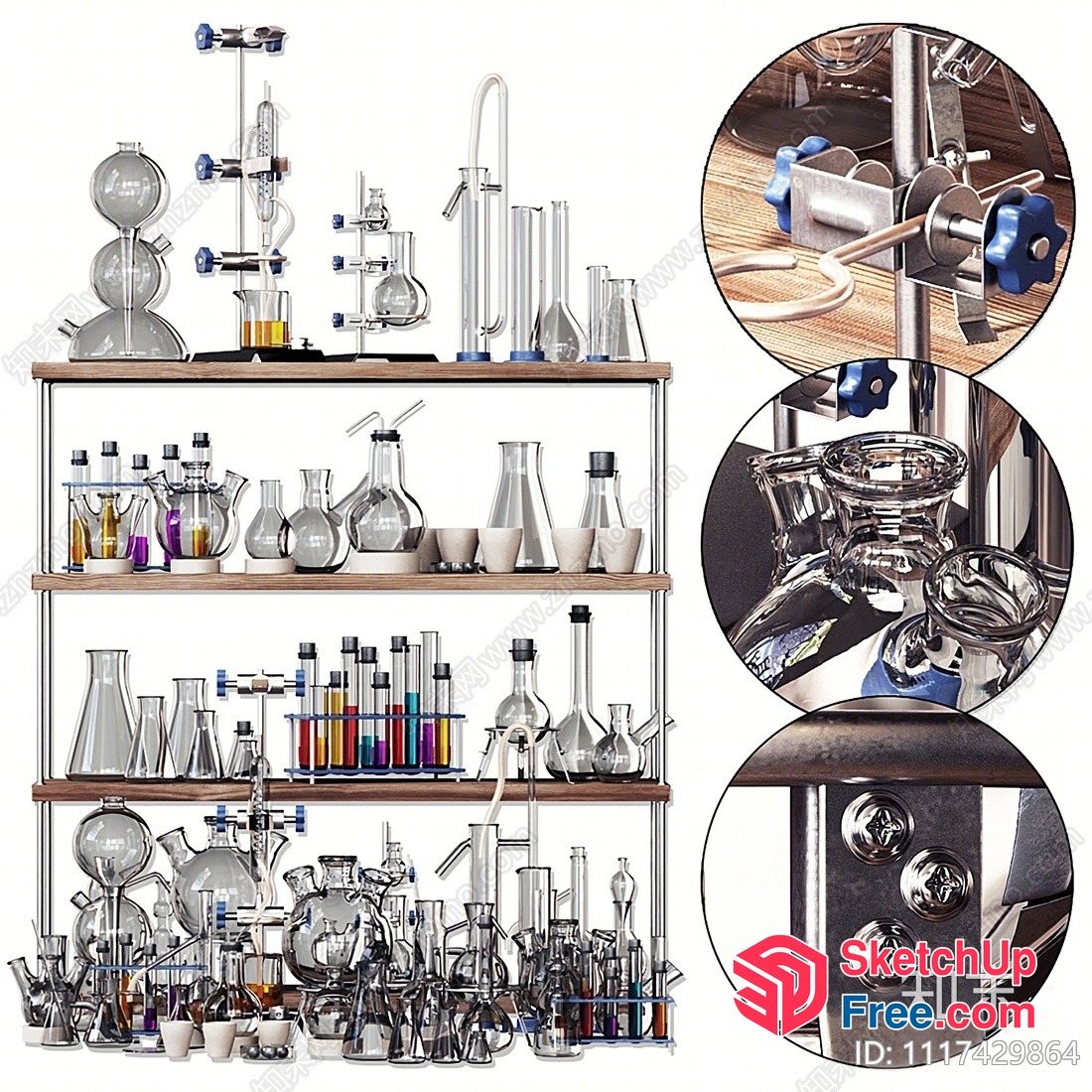 Laboratory Equipment And Furniture 3D SketchUp File