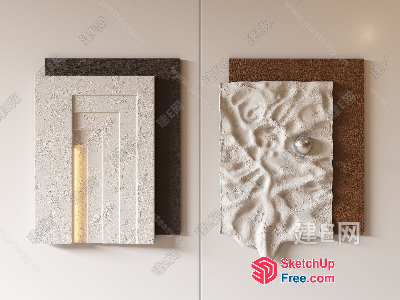 Decorative Wall Art Pieces 3D SketchUp File