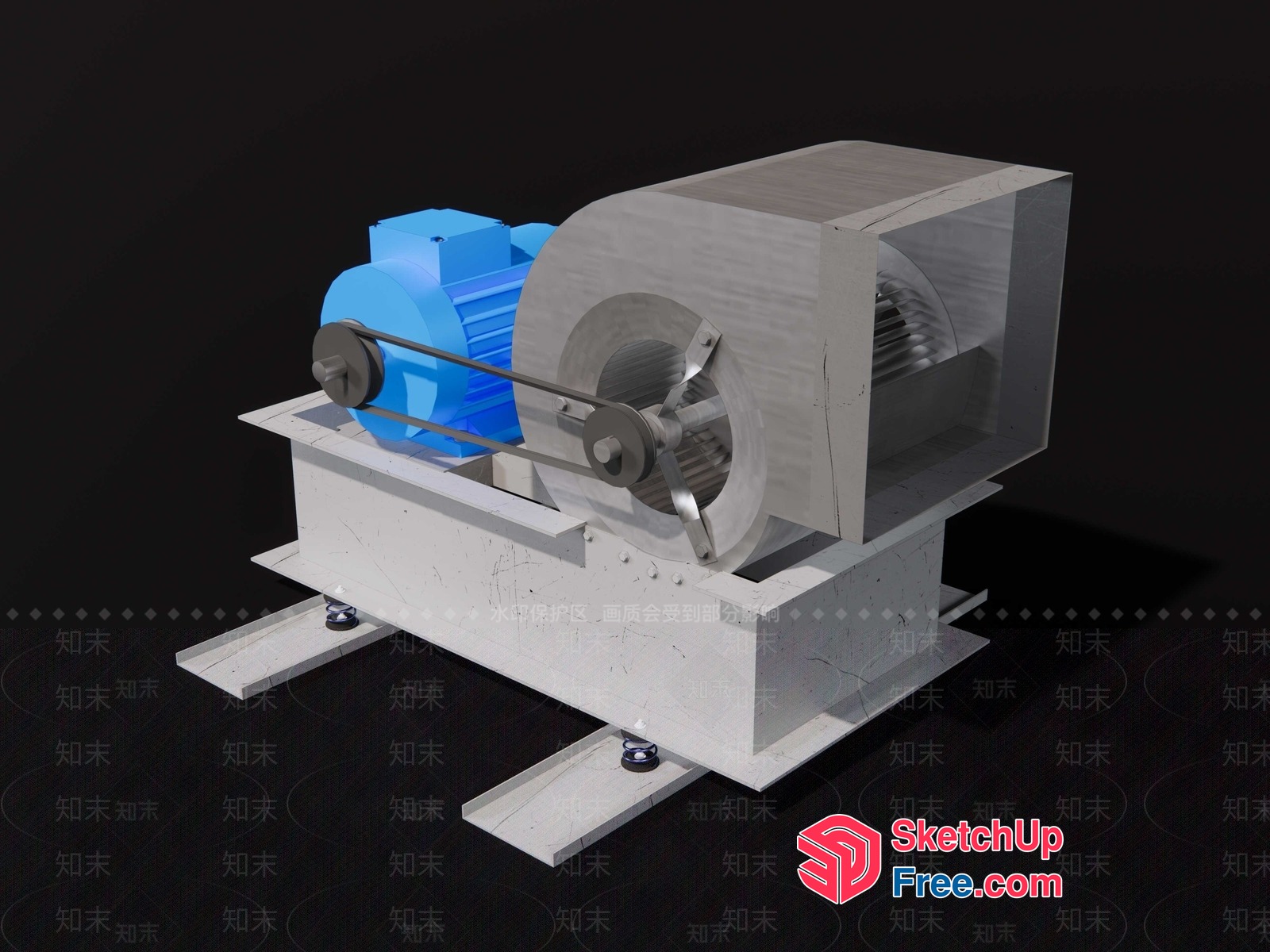 Industrial Equipment Setup 3D SketchUp File