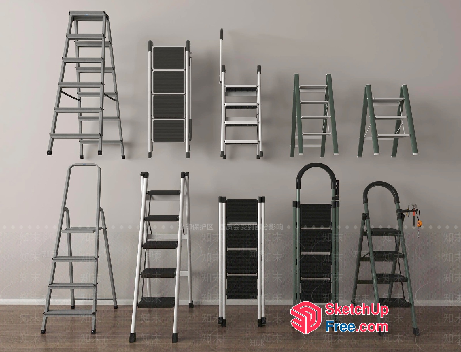 Ladder Collection 3D SketchUp File