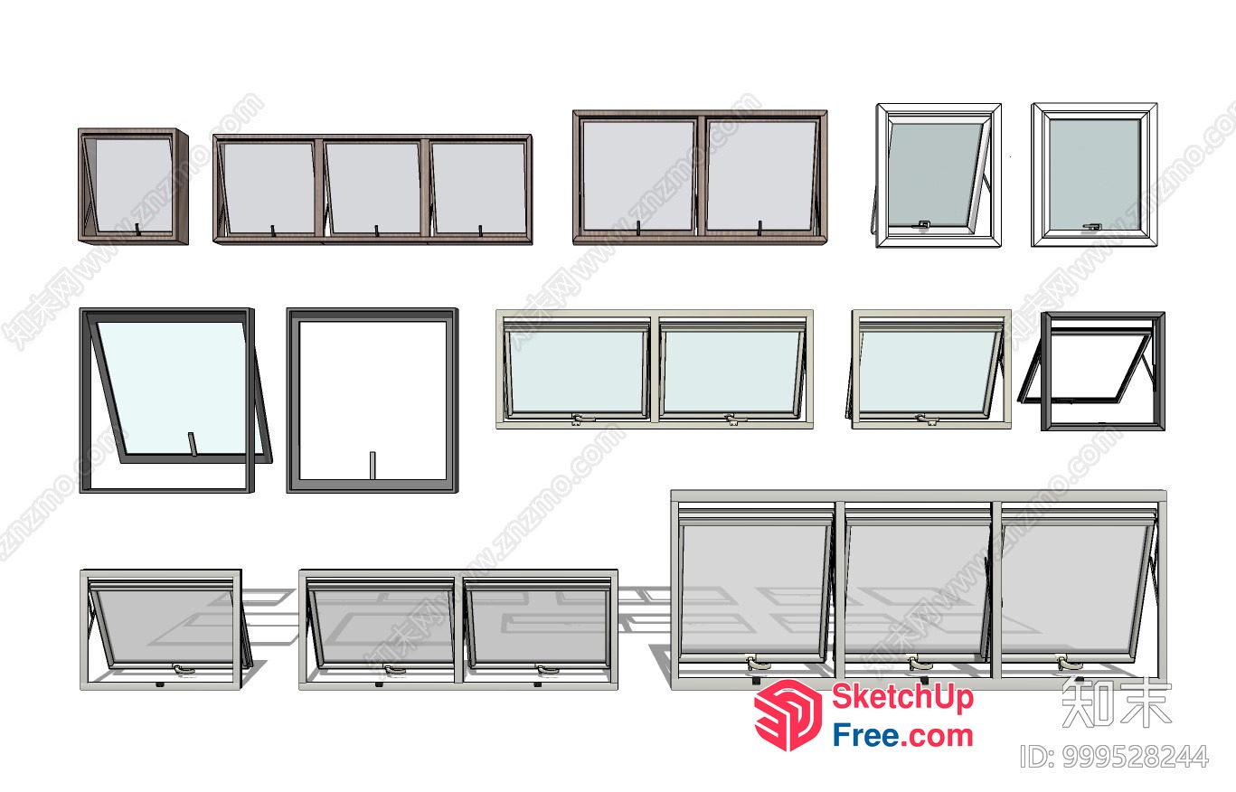 Various Window Styles And Designs 3D SketchUp File