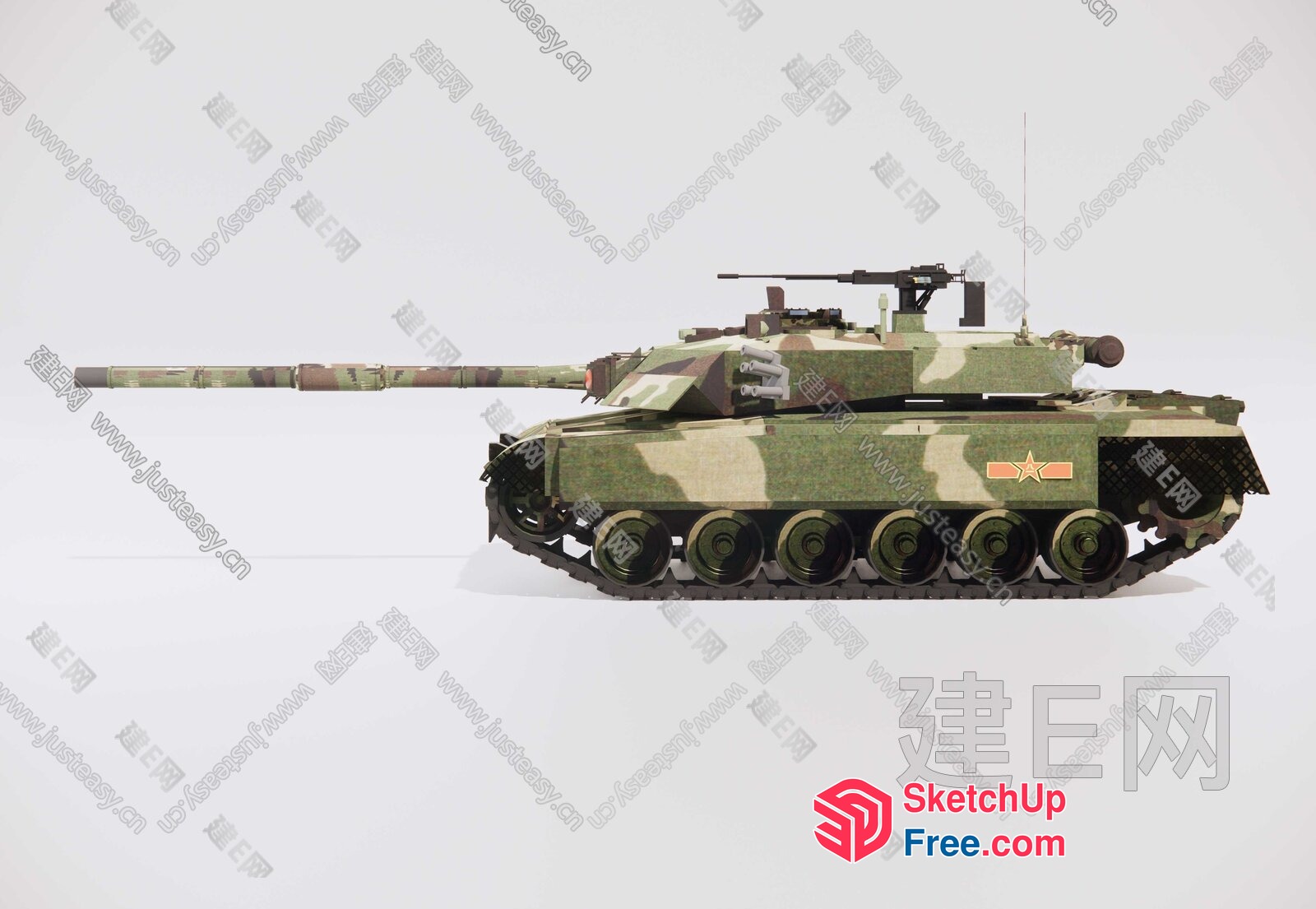 Military Tank 3D SketchUp File
