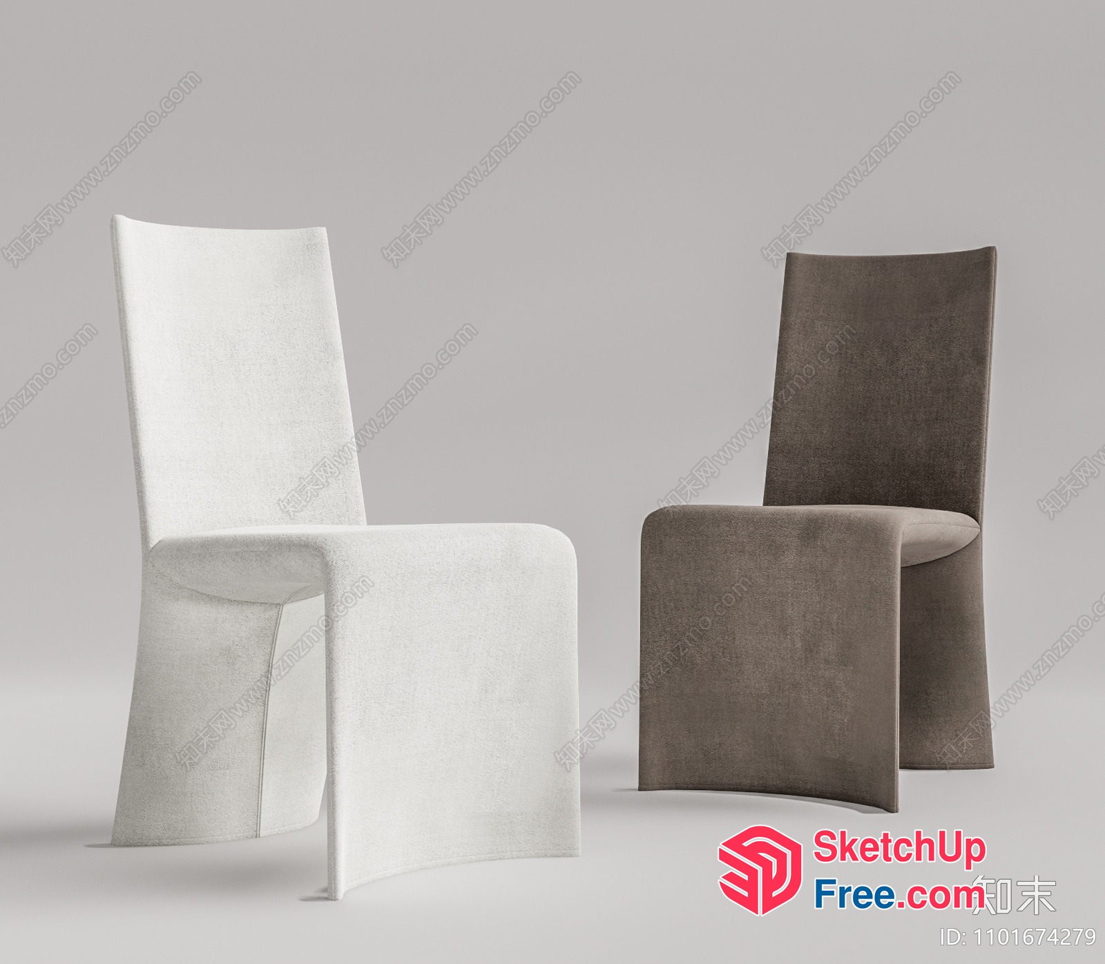 Modern Minimalist Chairs 3D SketchUp File
