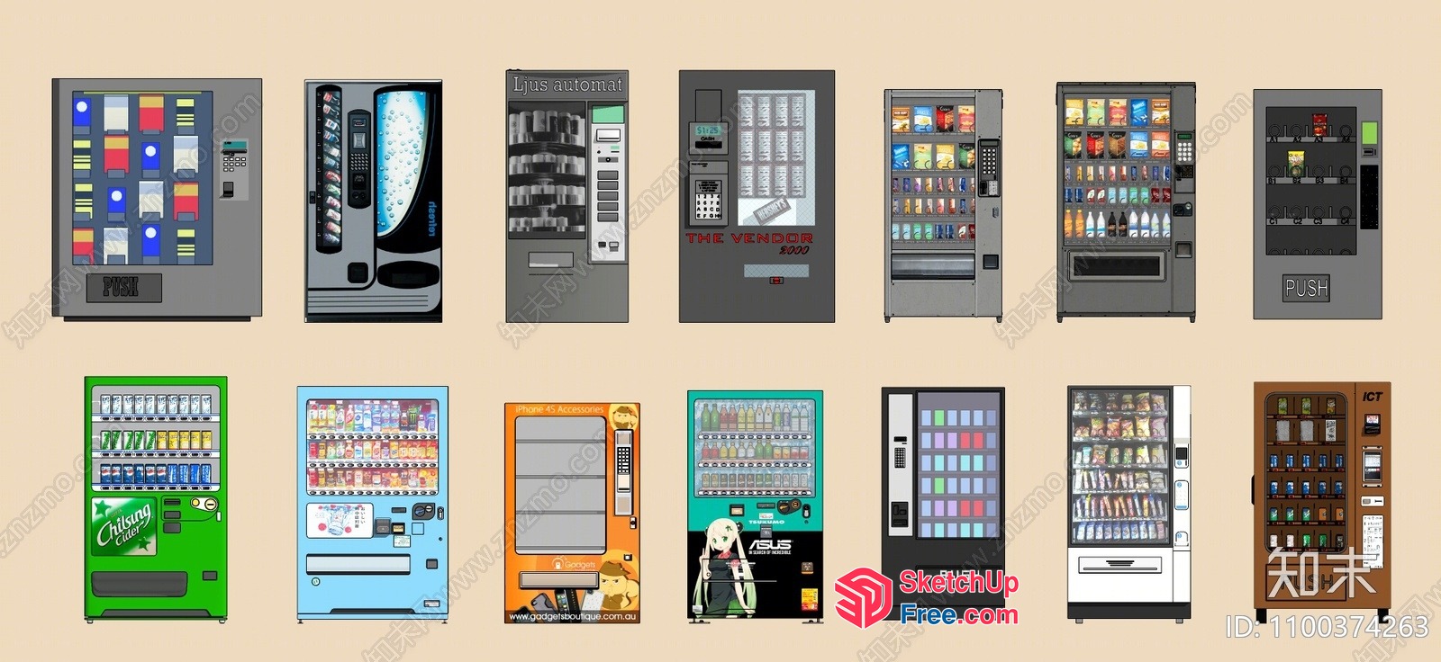 Vending Machines Collection 3D SketchUp File