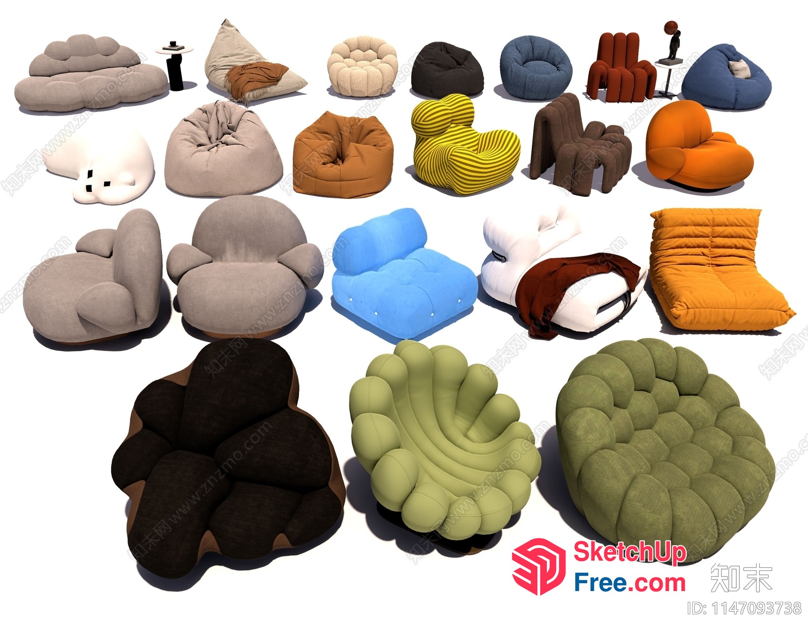Unique Modern Furniture Designs 3D SketchUp File