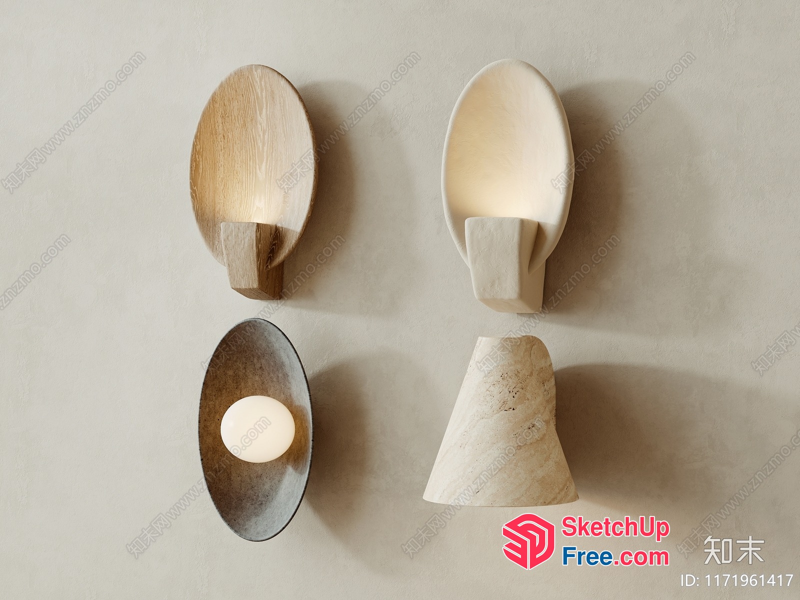 Minimalist Modern Wall Sconces 3D SketchUp File
