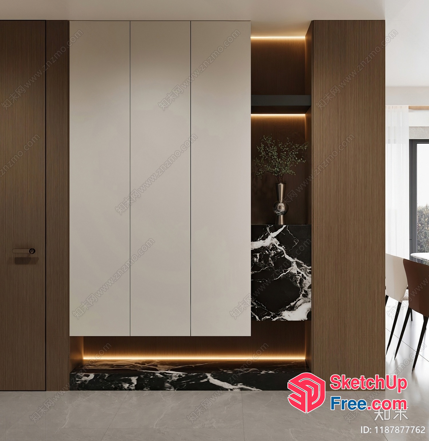 Modern Minimalist Interior Design 3D SketchUp File