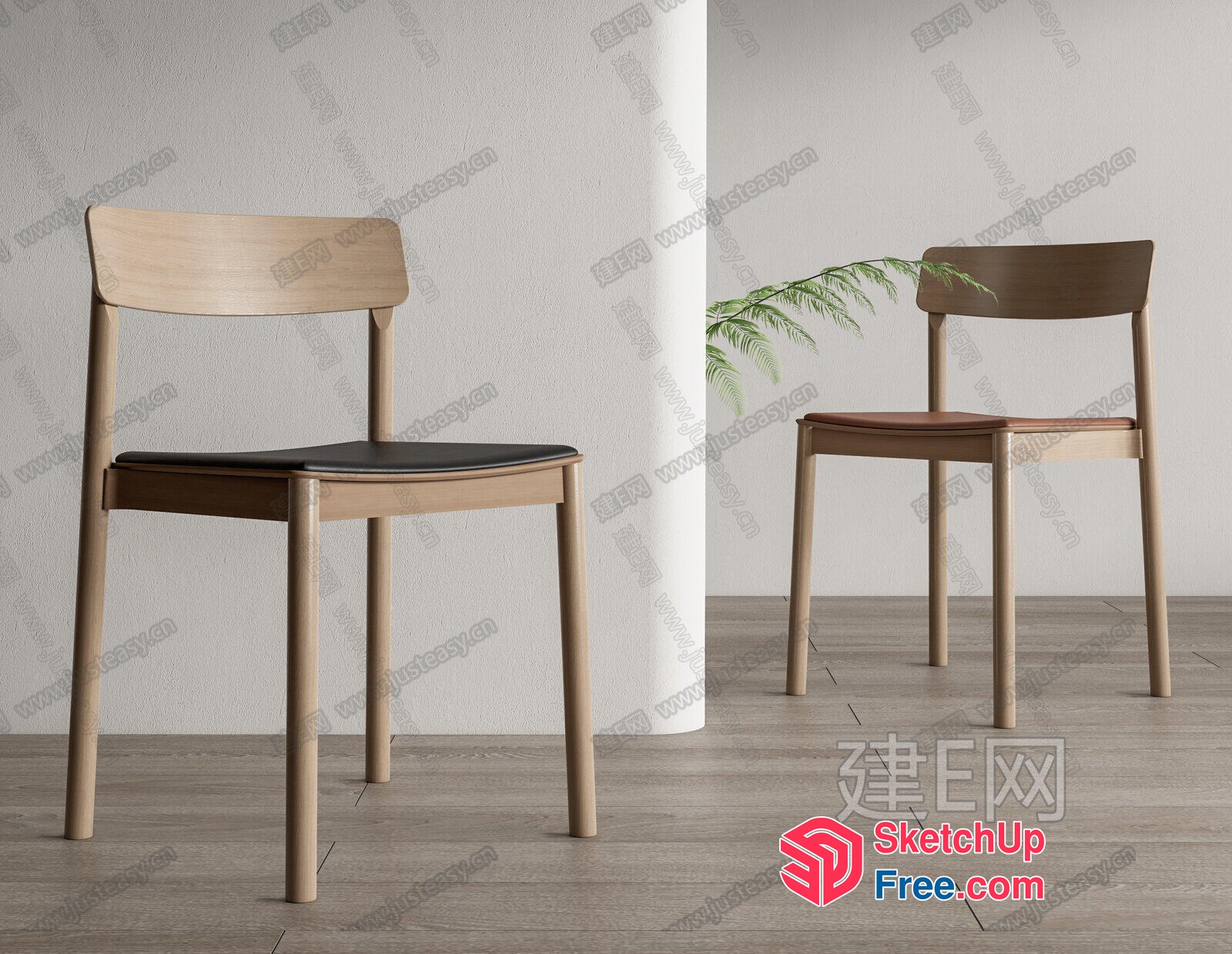 Minimalist Style Dining Chairs 3D SketchUp File