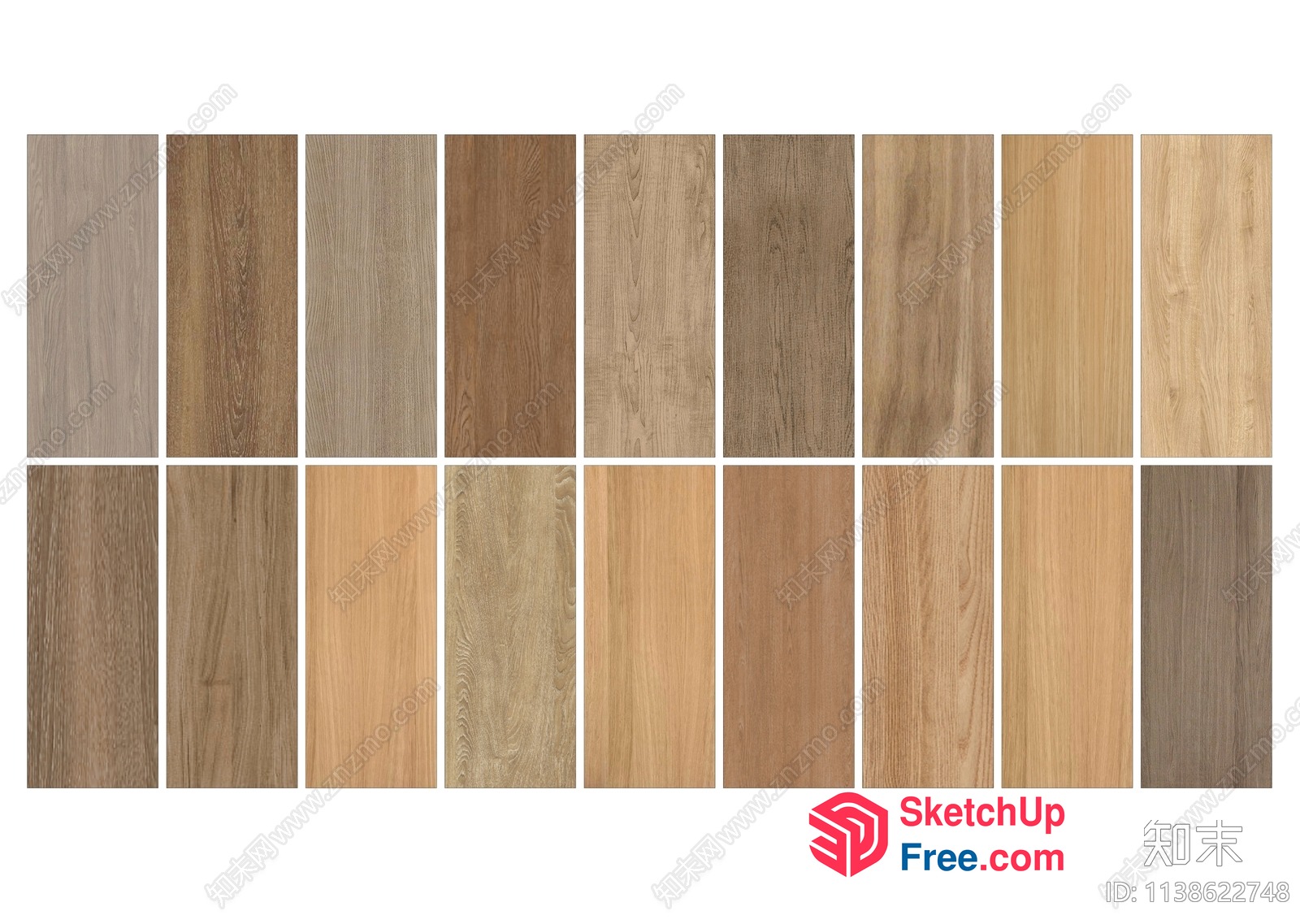 Aesthetic Wood Grain Patterns 3D SketchUp File