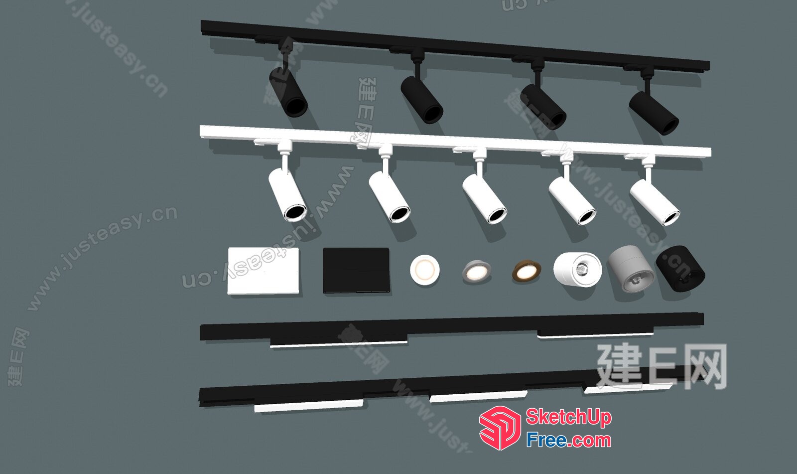 Ceiling Light Fixtures For Modern Interior Design 3D SketchUp File