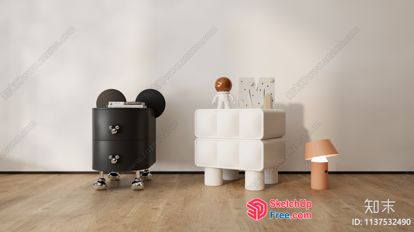 Modern Furniture Arrangement 3D SketchUp File