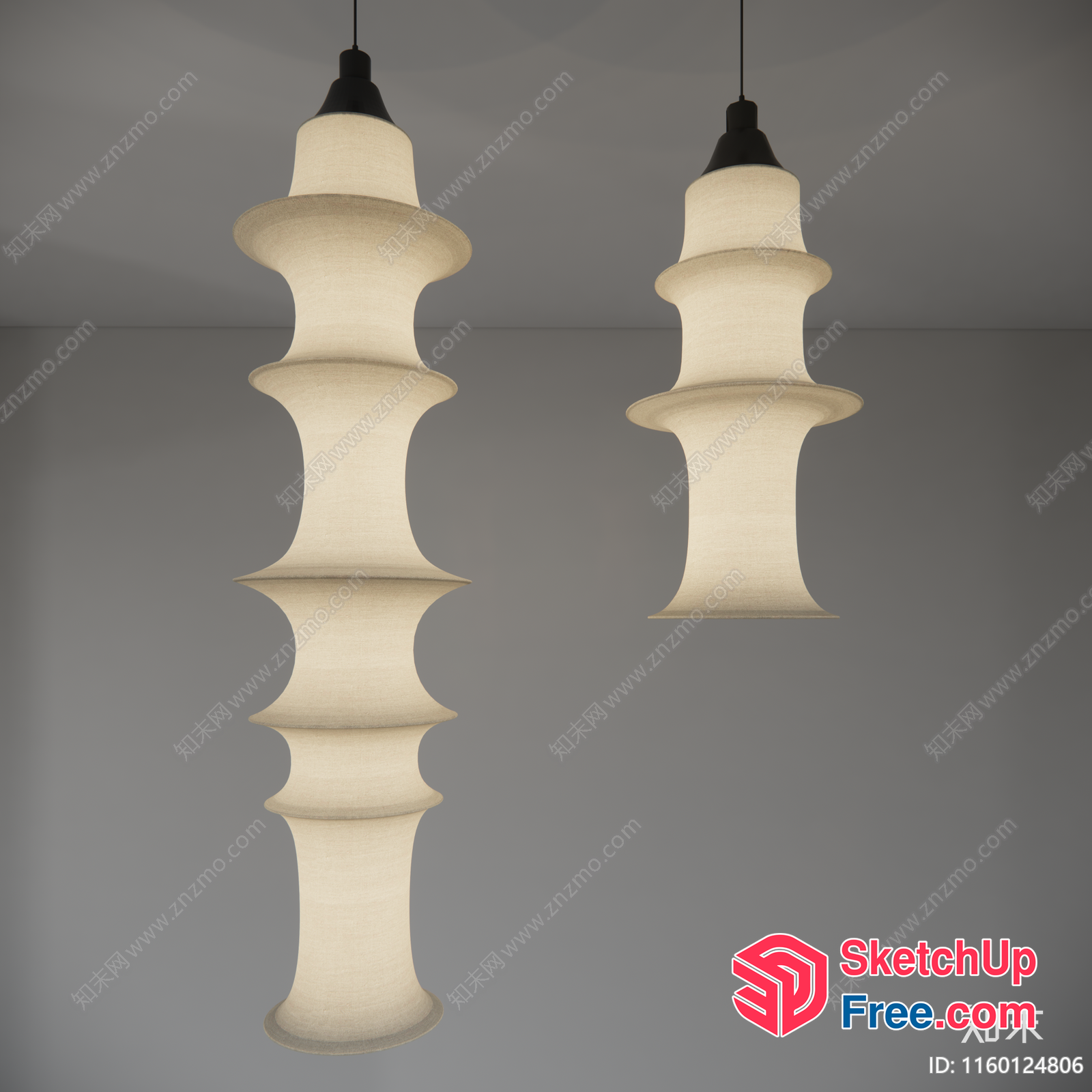 Hanging Modern Lamps With Unique Design 3D SketchUp File