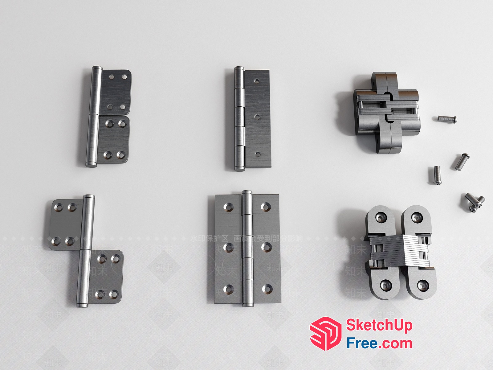 Hinges And Other Hardware 3D SketchUp File