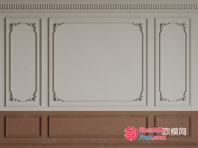 Classic European Style Moulding Decorations 3D SketchUp File