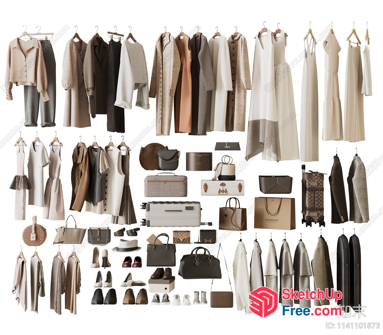 Fashionable And Modern Clothing Collection 3D SketchUp File