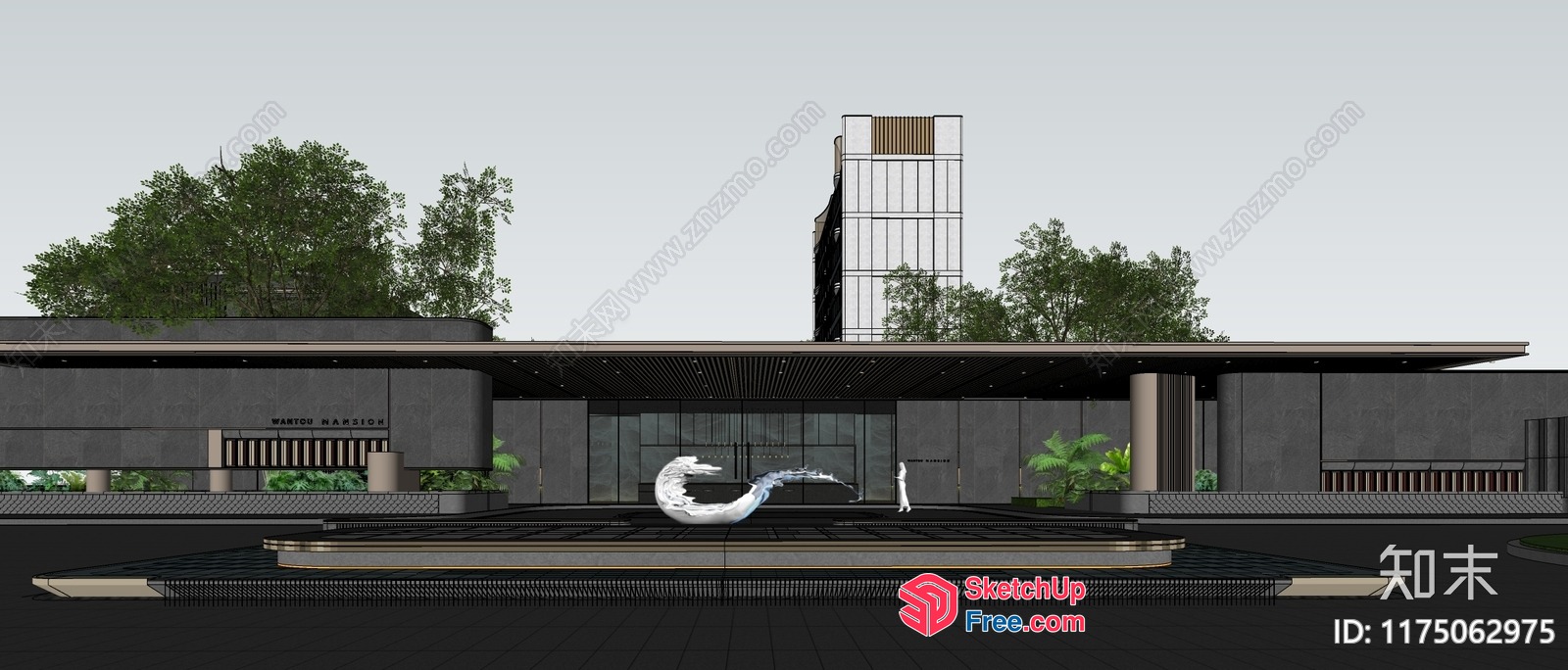Modern Minimalist Villa Exterior Design 3D SketchUp File
