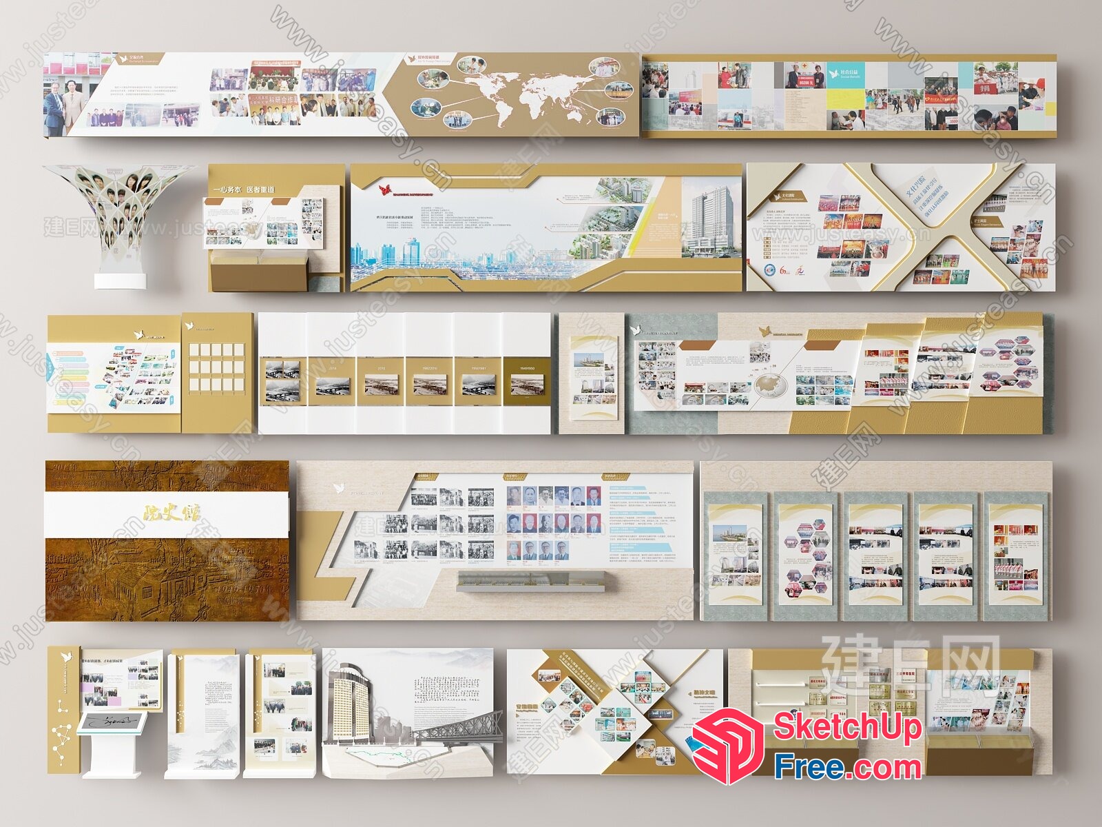 Detailed Interior Design Showcase 3D SketchUp File