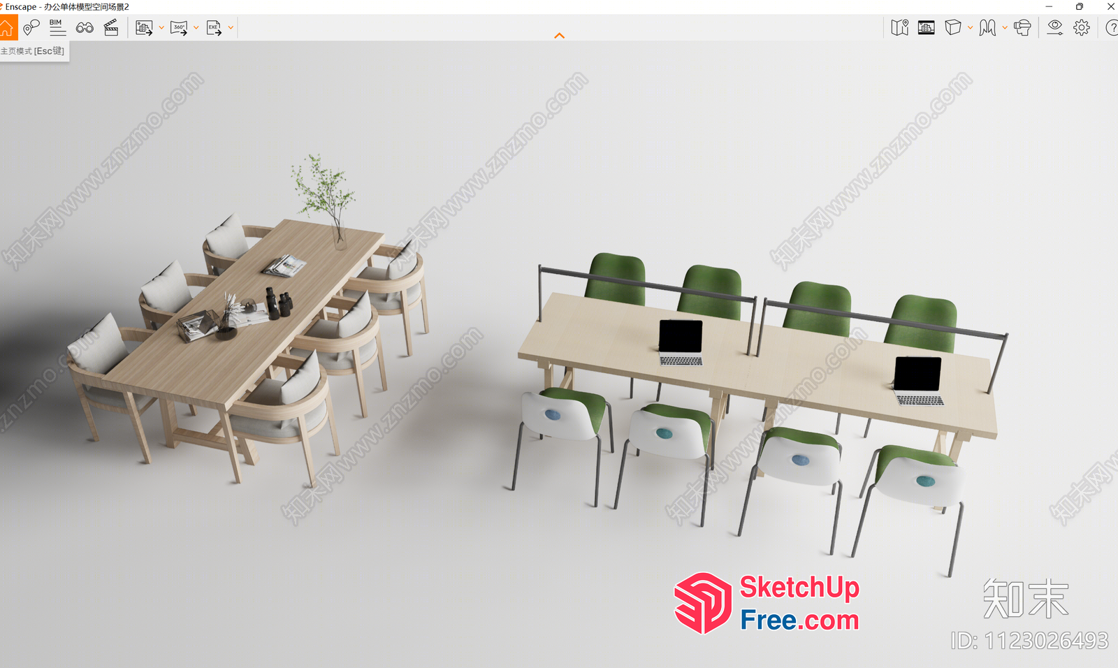 Office Furniture Collection 3D SketchUp File
