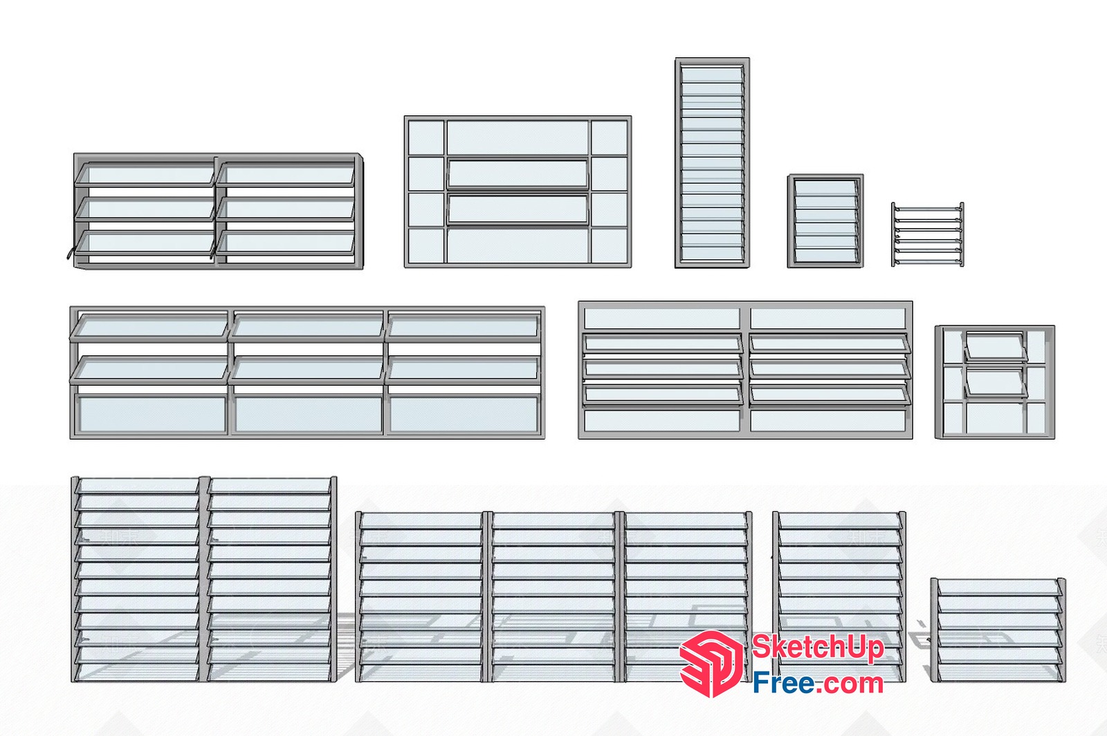 Window And Door Frames Collection 3D SketchUp File
