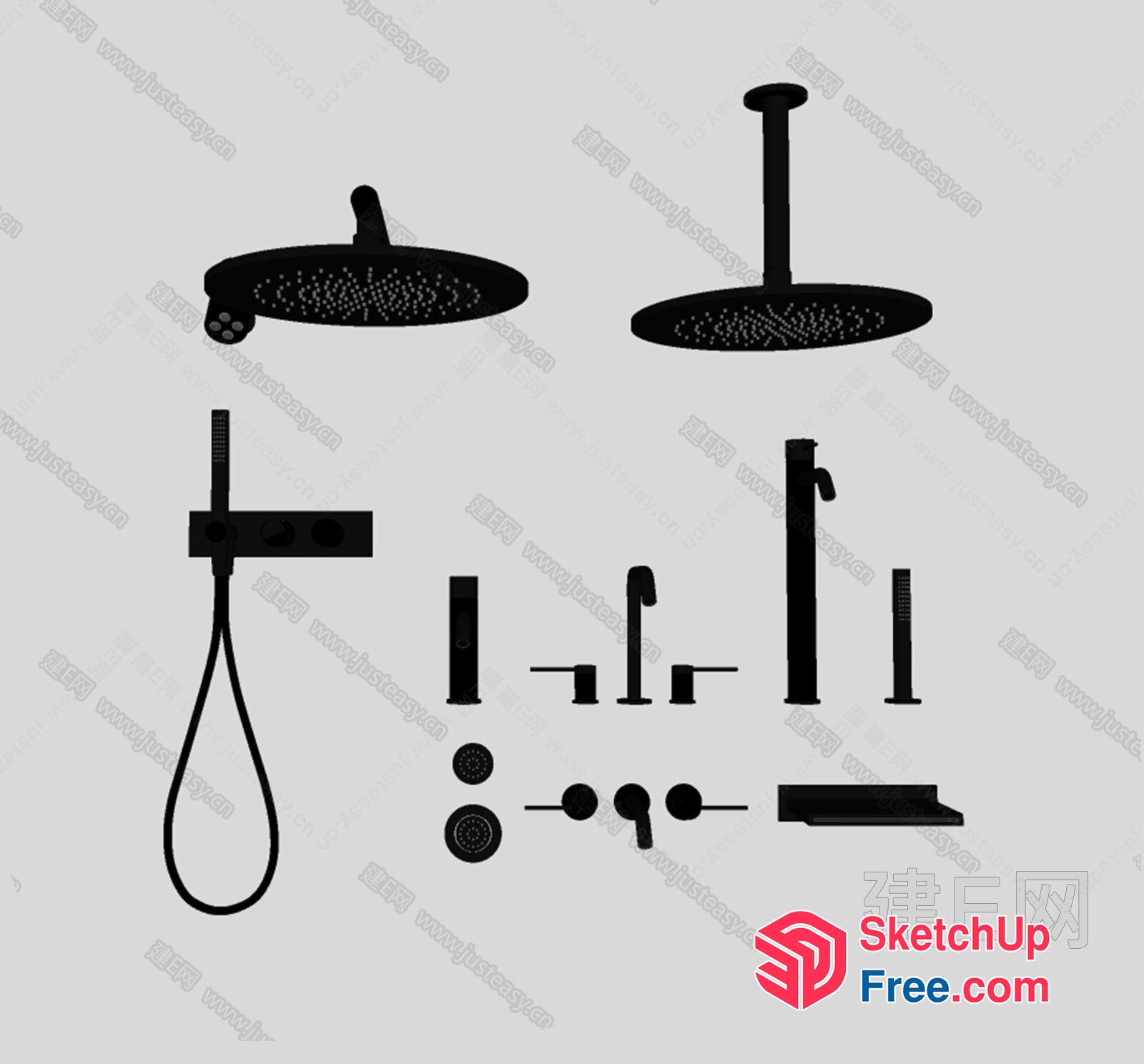 Bathroom Accessories And Fixtures 3D SketchUp File
