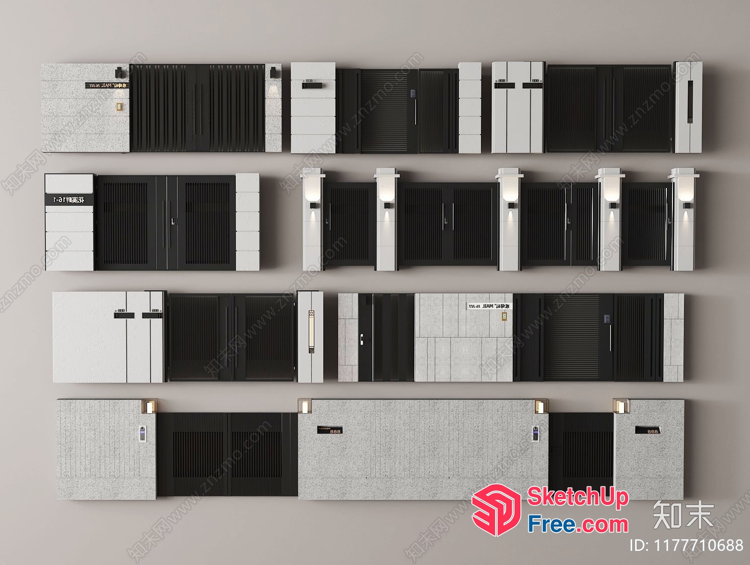 Elevator Stairs 3D SketchUp File