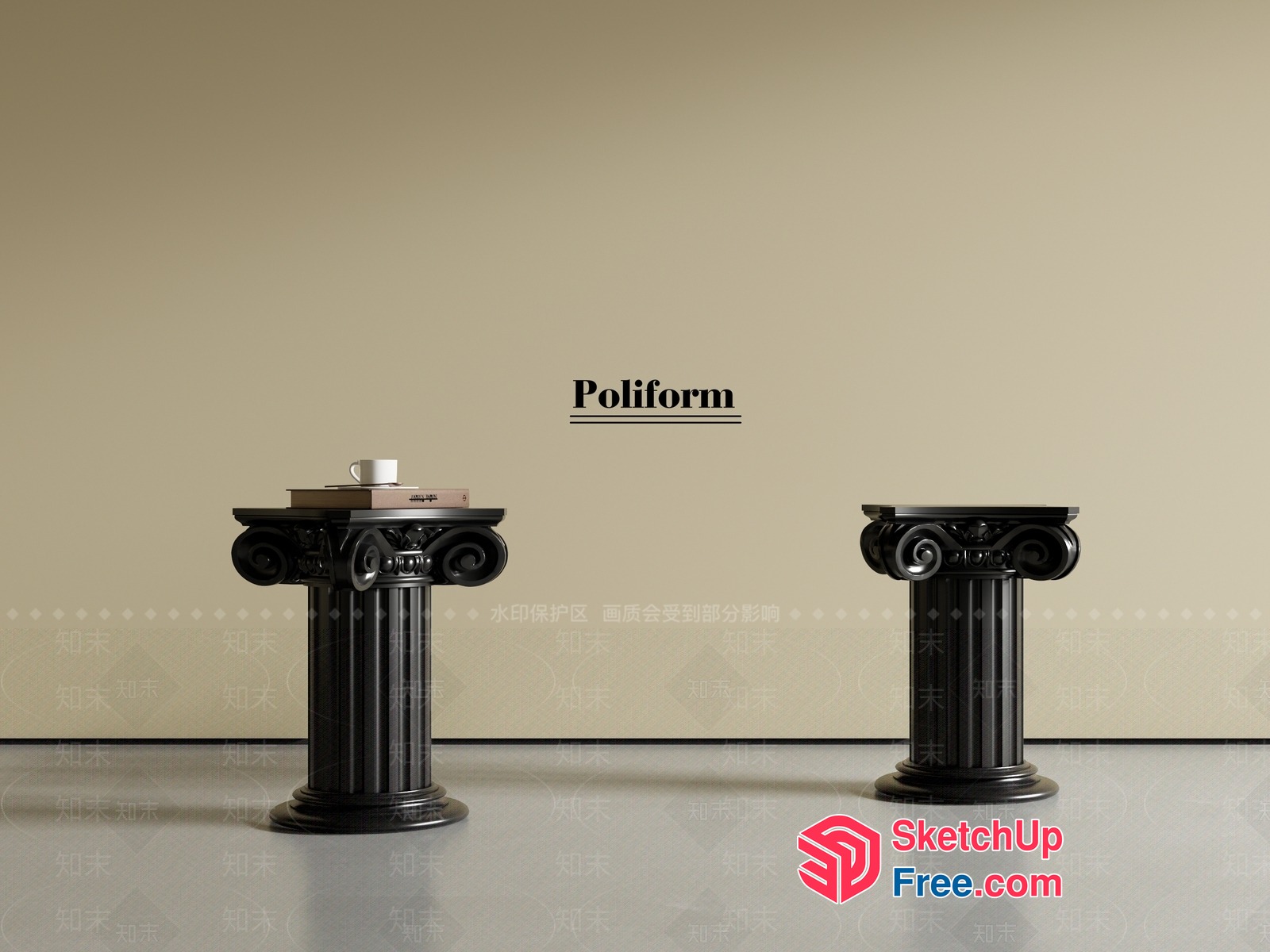Poliform Pillars 3D SketchUp File