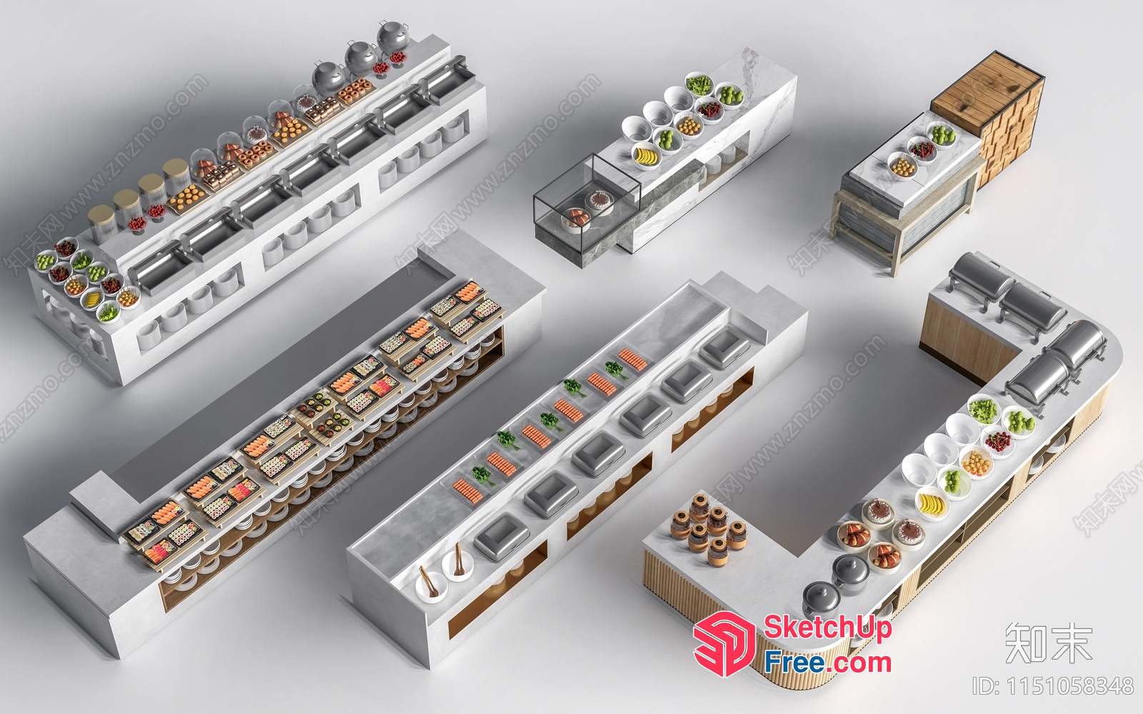 Modern Commercial Kitchen With Sleek And Functional Design 3D SketchUp File