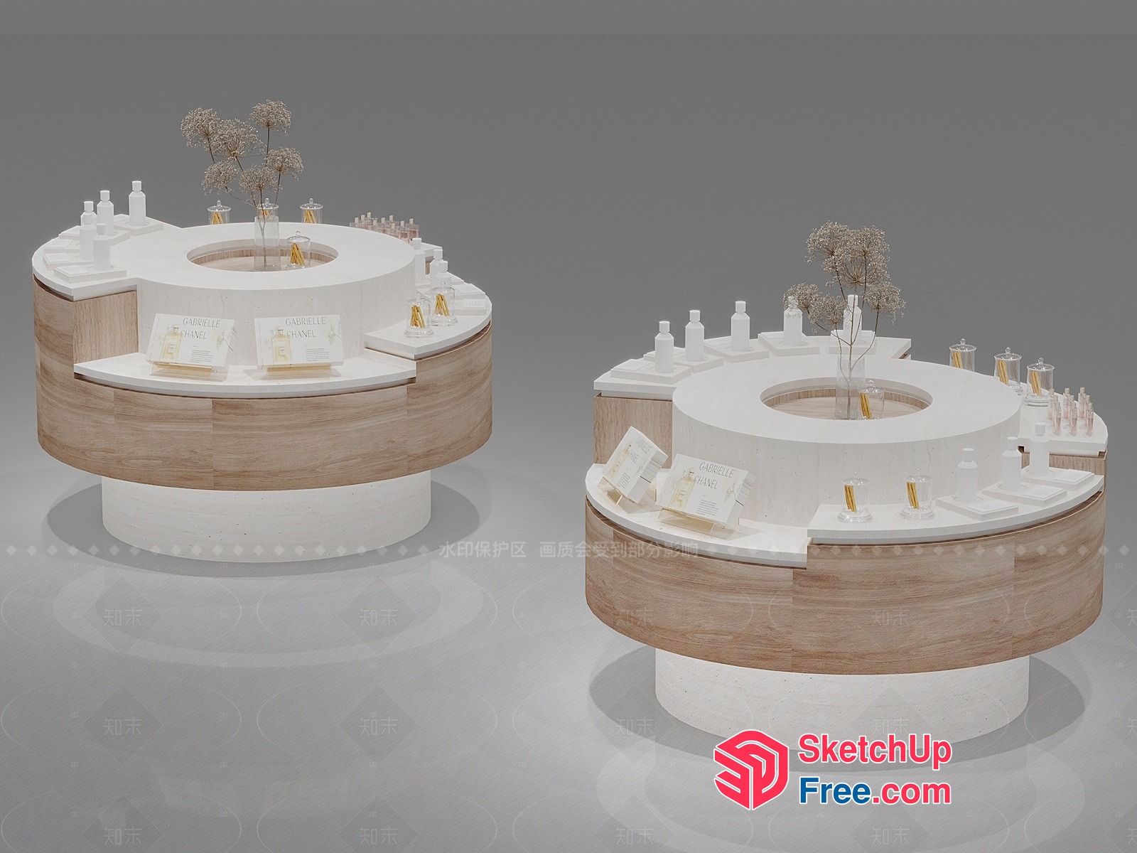 Modern Minimalist Furniture Display 3D SketchUp File