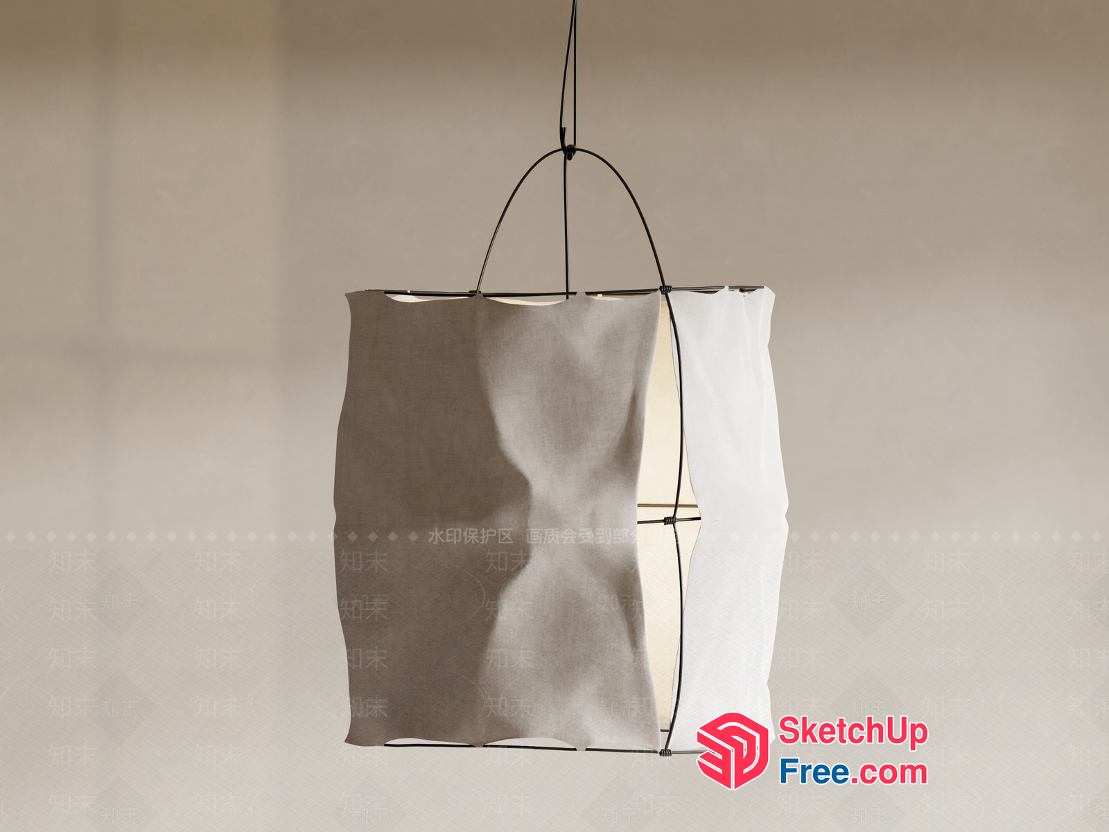 Hanging Paper Lantern 3D SketchUp File