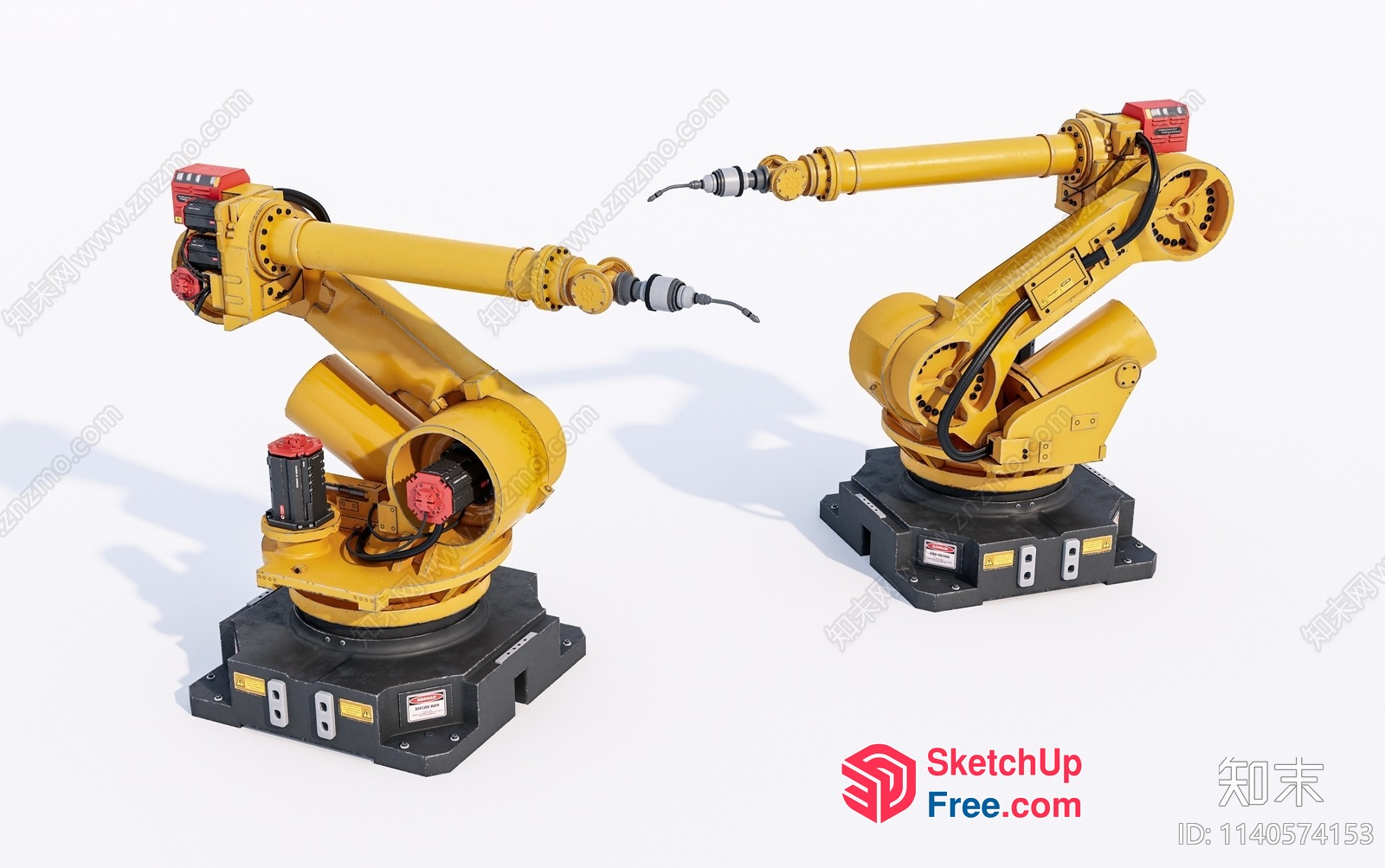 Industrial Robotic Arms 3D SketchUp File