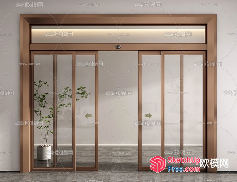 Modern Elevator And Stairs 3D SketchUp File