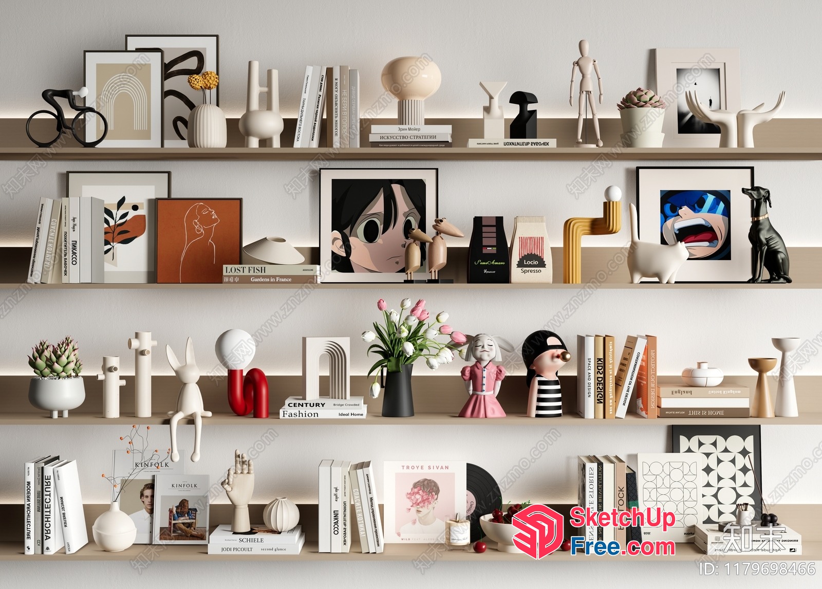 Modern Artwork And Decor Collection 3D SketchUp File