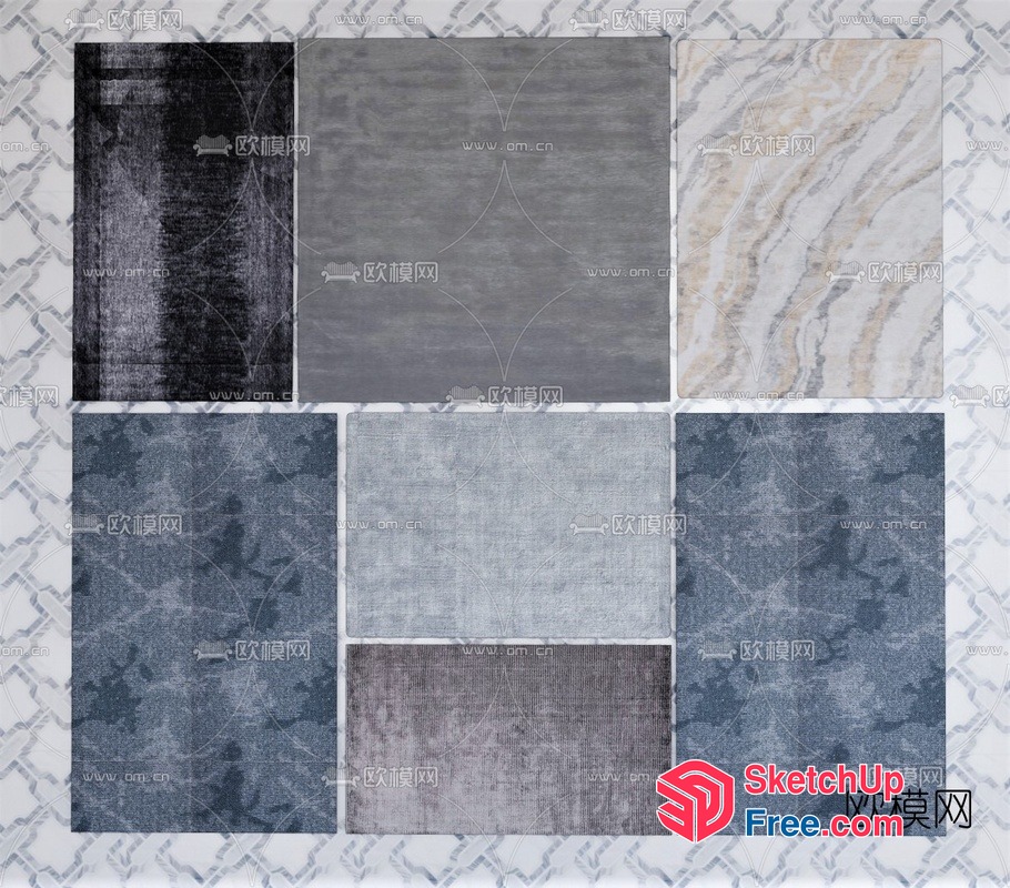 Aesthetic Gray And White Interior Design 3D SketchUp File